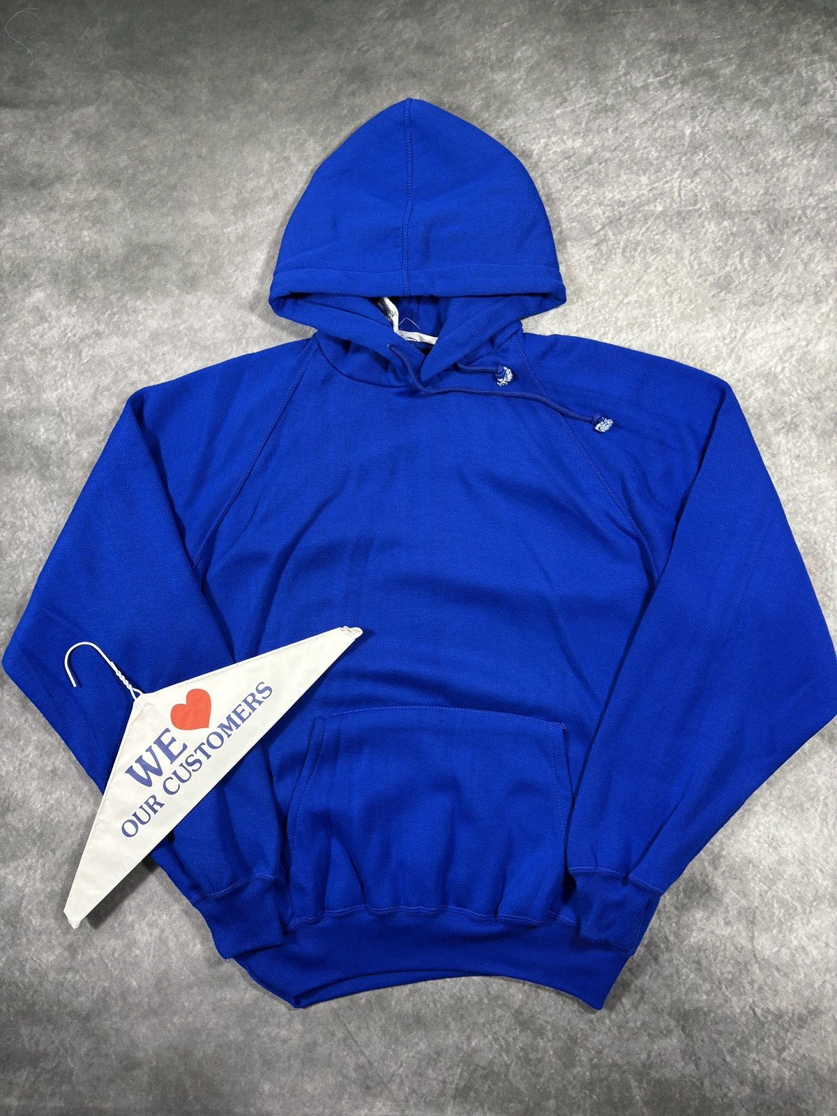 Vintage 1980s Hoodie Vintage Blank Sweatshirt Pullover Raglan Champ Size US M / EU 48-50 / 2 - 2 Thumbnail