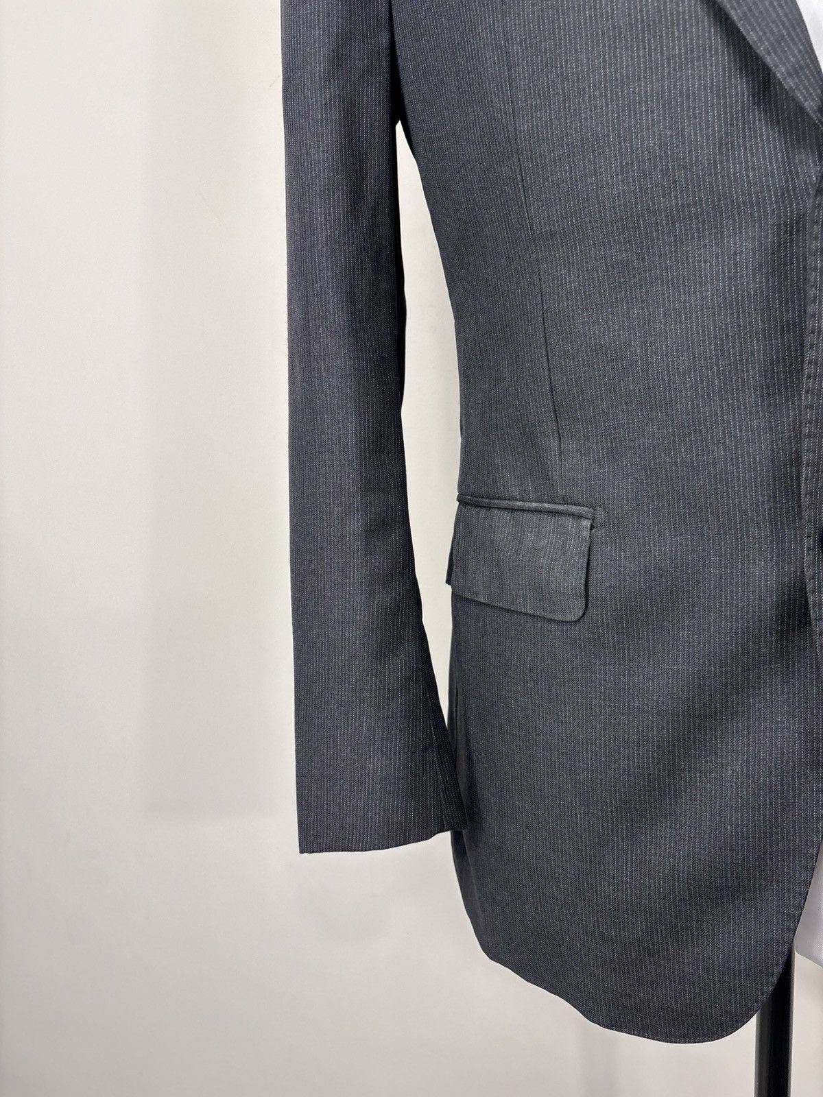 Suitsupply Suitsupply Napoli Men’s Grey Pinstripe Wool Blazer Jacket Size 38R - 5 Thumbnail