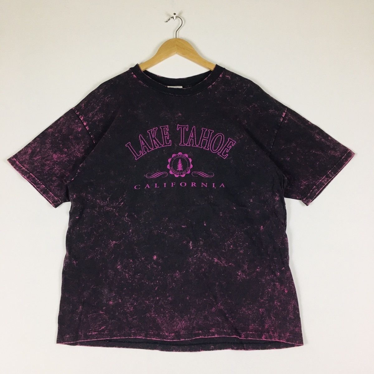 California Arts. × Hanes × Vintage Vintage Single Stitch Bleach Lake Tahoe California Size US M / EU 48-50 / 2 - 1 Thumbnail