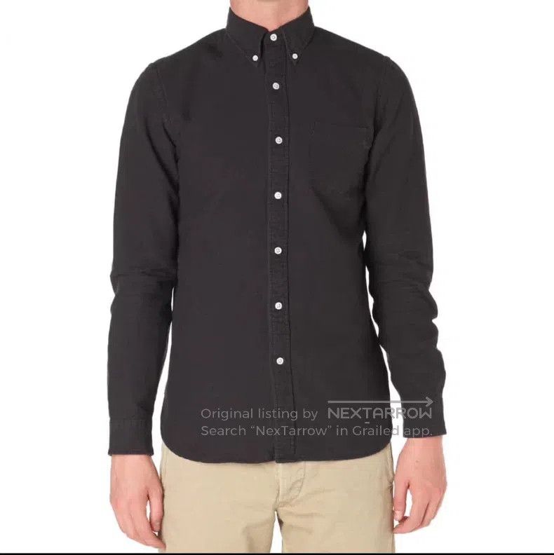 RRL Ralph Lauren RRL Ralph Lauren Oxford Shirt Charcoal Size US S / EU 44-46 / 1 - 8 Thumbnail