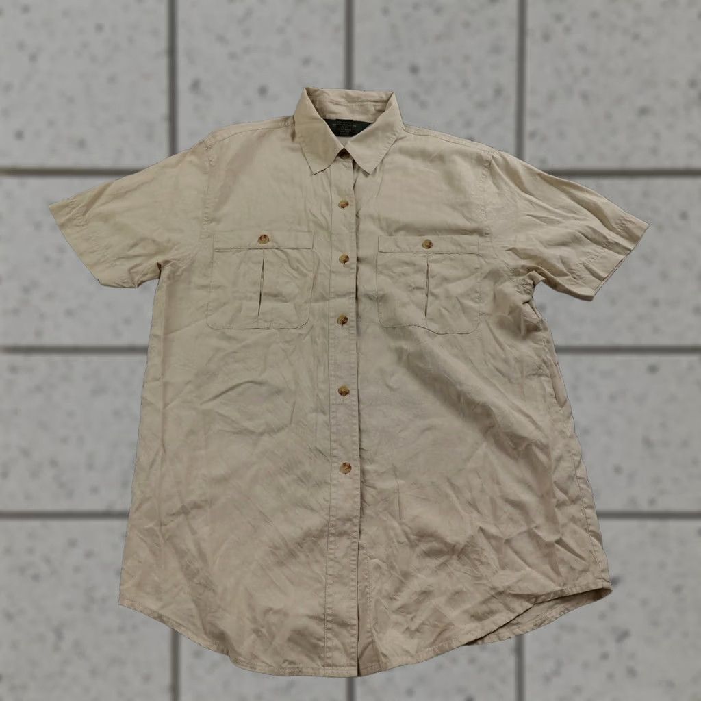 Orvis Orvis Shirt Mens S Beige Silk Short Sleeve Button-Up Casual Travel Outdoor Hiking Size US S / EU 44-46 / 1 - 1 Thumbnail