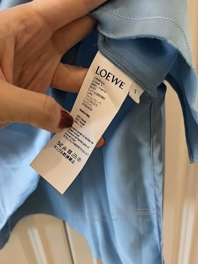 Loewe Loewe Silk Long Sleeve Shirt Size S / US 4 / IT 40 - 4 Thumbnail