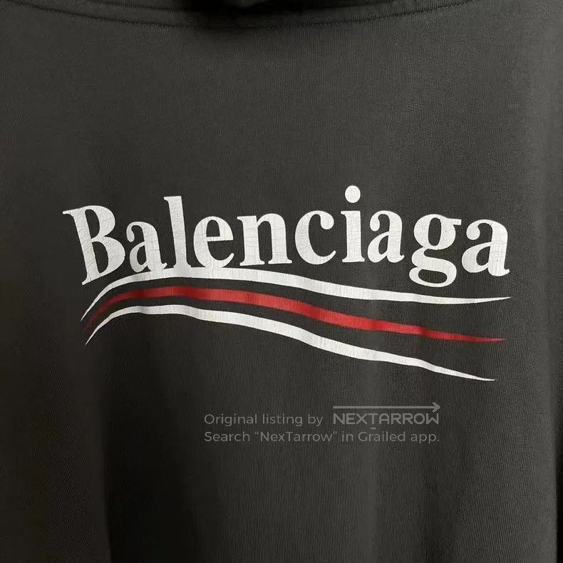 Balenciaga Balenciaga Gray Coke print logo hooded sweatshirt Size US M / EU 48-50 / 2 - 3 Thumbnail
