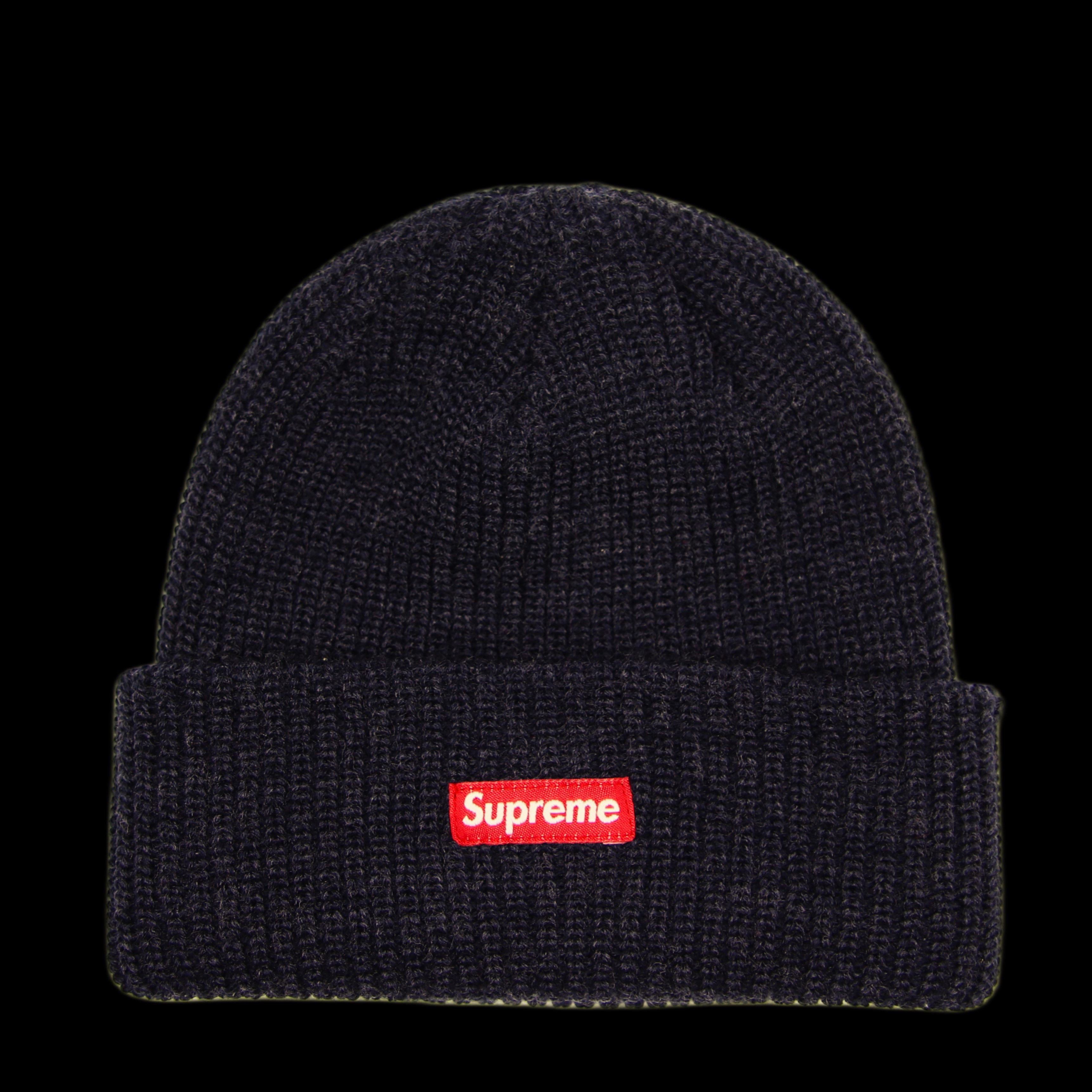 image of Tuque Supreme Heather Loose Gauge Beanie Heather Navy (Fw17), Men's