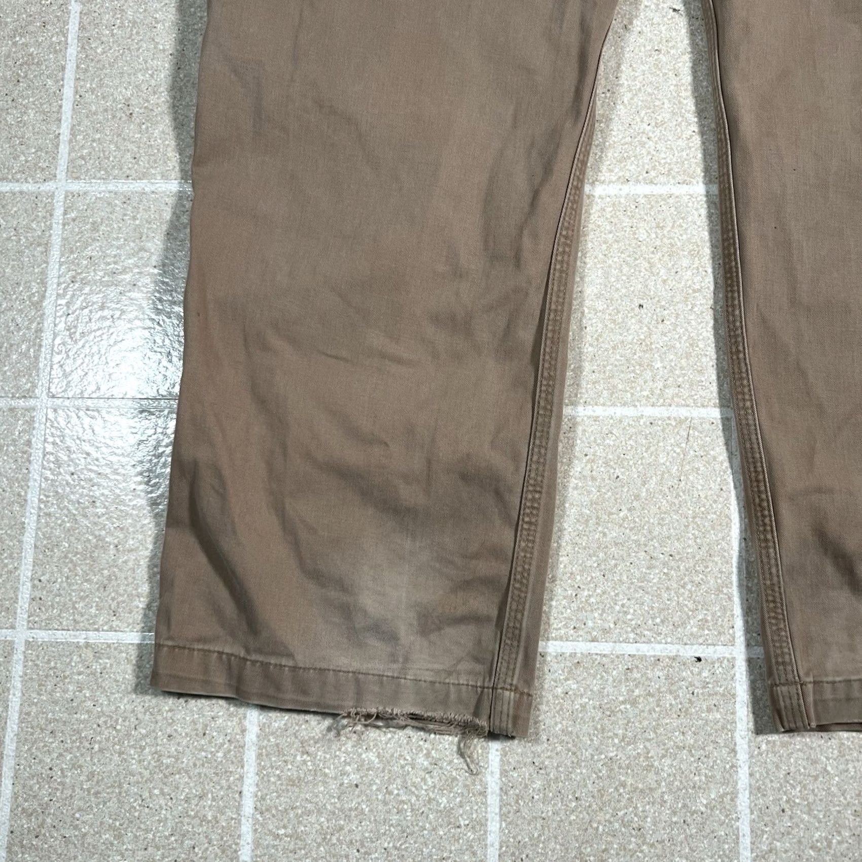Carhartt Carhartt Relaxed Fit Khaki Work Pants 100095-253 Mens 44x30 Beige Twill Pant Size US 44 / EU 60 - 3 Thumbnail