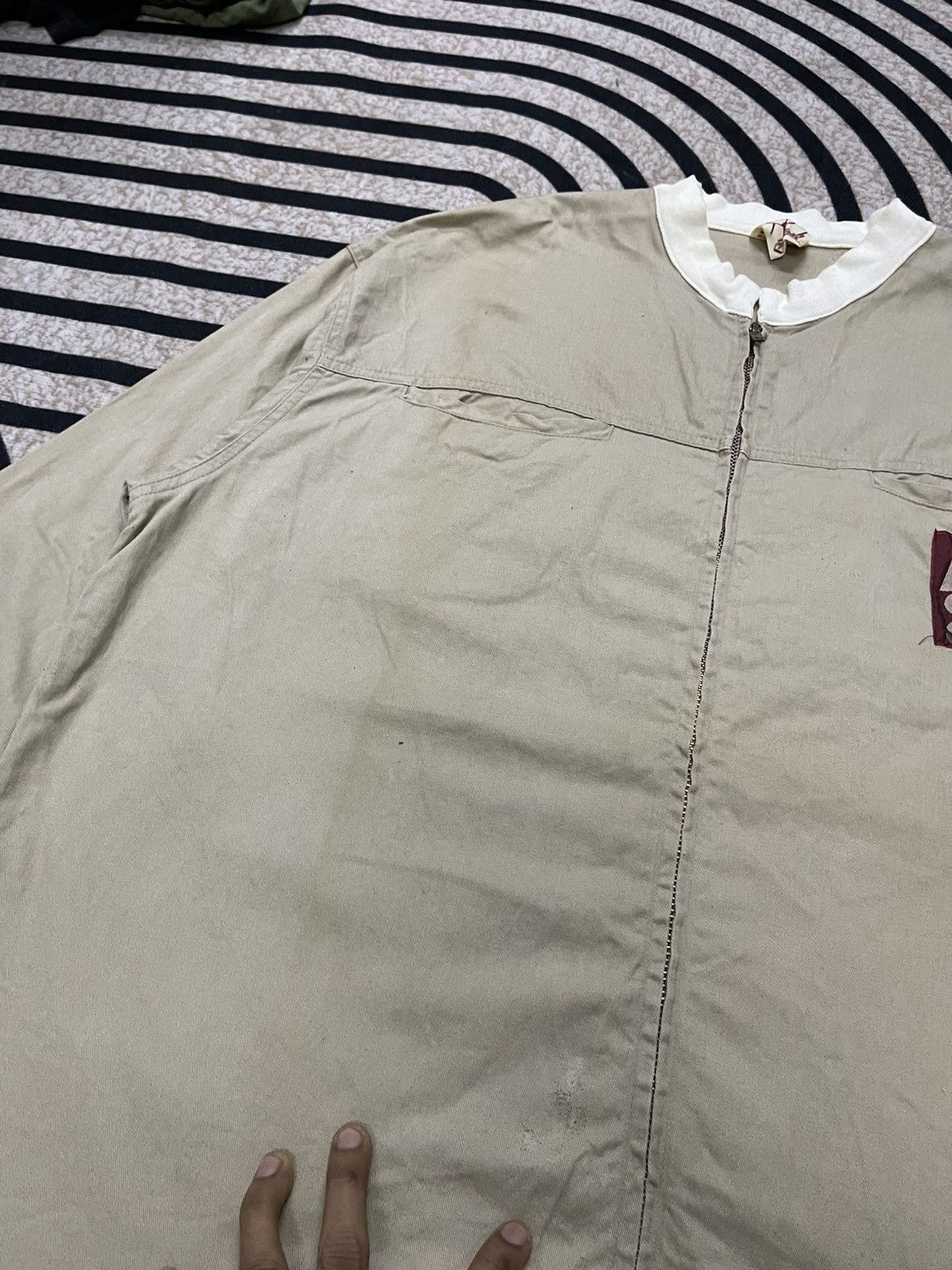 Triple 5 Soul × Vintage 90s TRIPLE 5 SOUL WORKER LIGHT JACKET RARE DESIGN Size US XXL / EU 58 / 5 - 5 Thumbnail