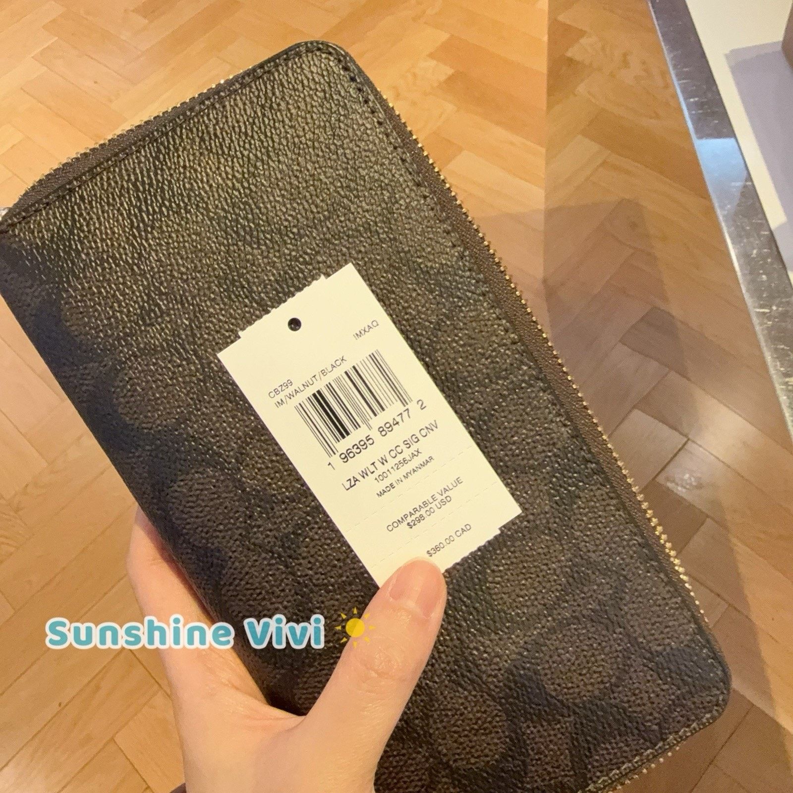 Coach NWT Coach CBZ99 Long Zip Around Wallet Detachable Card Case Size ONE SIZE - 3 Thumbnail
