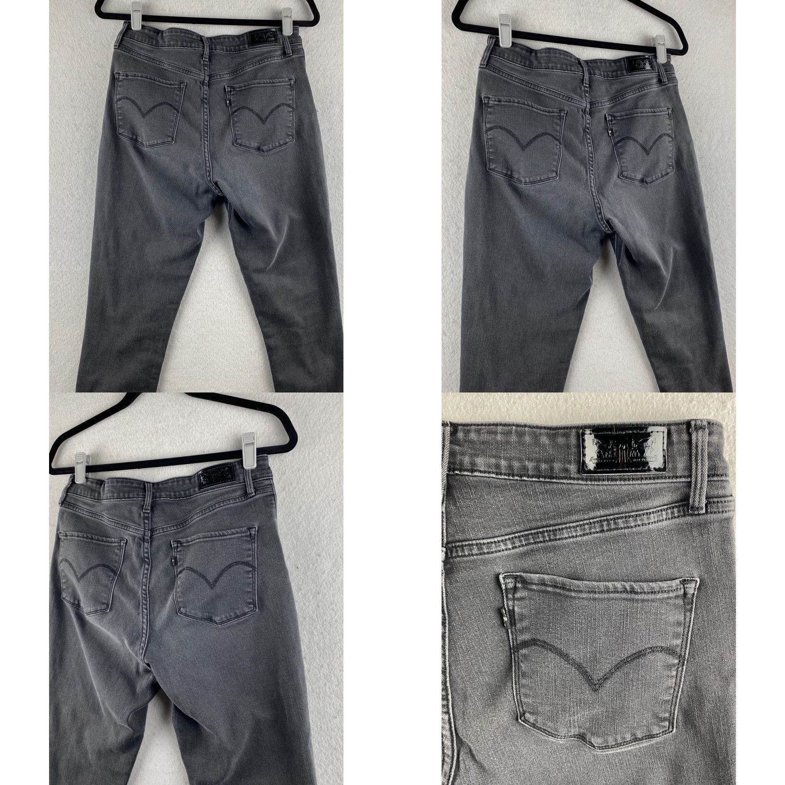 Levi's Levi's Jeans Womens 30 Black High Rise Skinny Stretch Denim Dark Wash 30x26 Pants Regular Ladies Size 30" / US 8 / IT 44 - 10 Thumbnail
