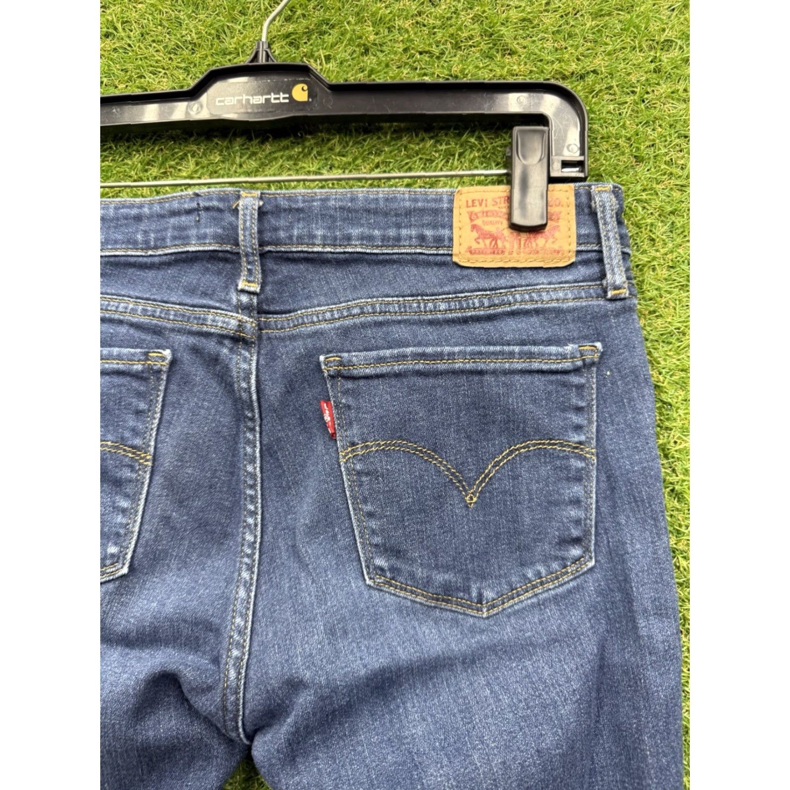 Levi's Levi's 715 Jeans Womens 30x32 Bootcut Dark Wash Denim Stretch Blue Levi's 700 Series Womens Jeans Size 30" / US 8 / IT 44 - 5 Thumbnail