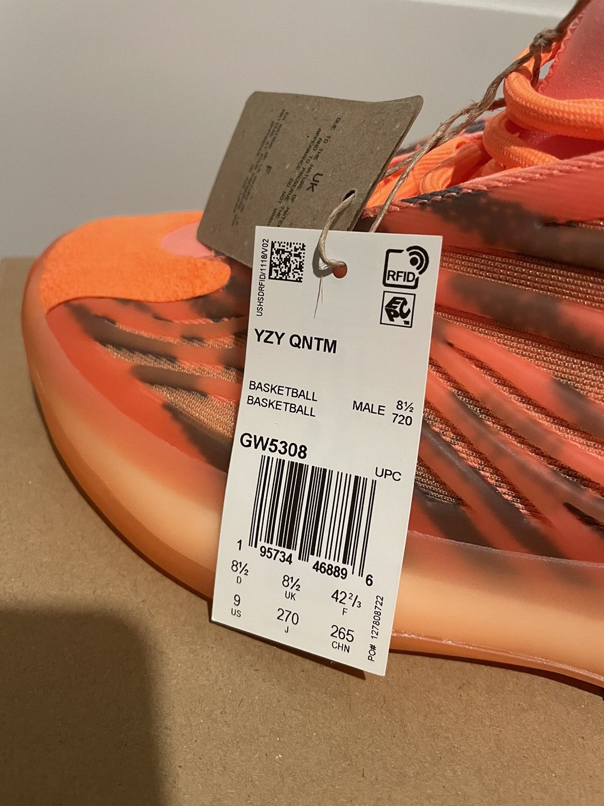 Yeezy Adidas Yeezy Quantum Hi-Res Orange size 9 Size US 9 / EU 42 - 3 Thumbnail