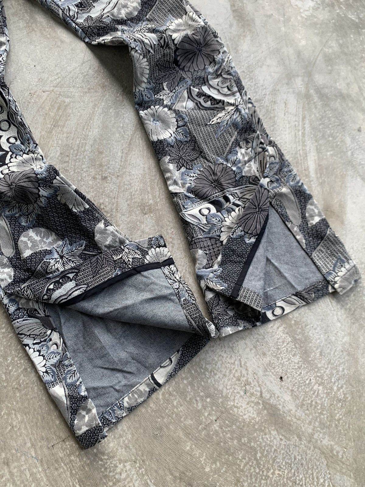 Hysteric Glamour × Japanese Brand × Vintage Women Denim Flower Full Print By Designer Size 28" / US 6 / IT 42 - 9 Thumbnail