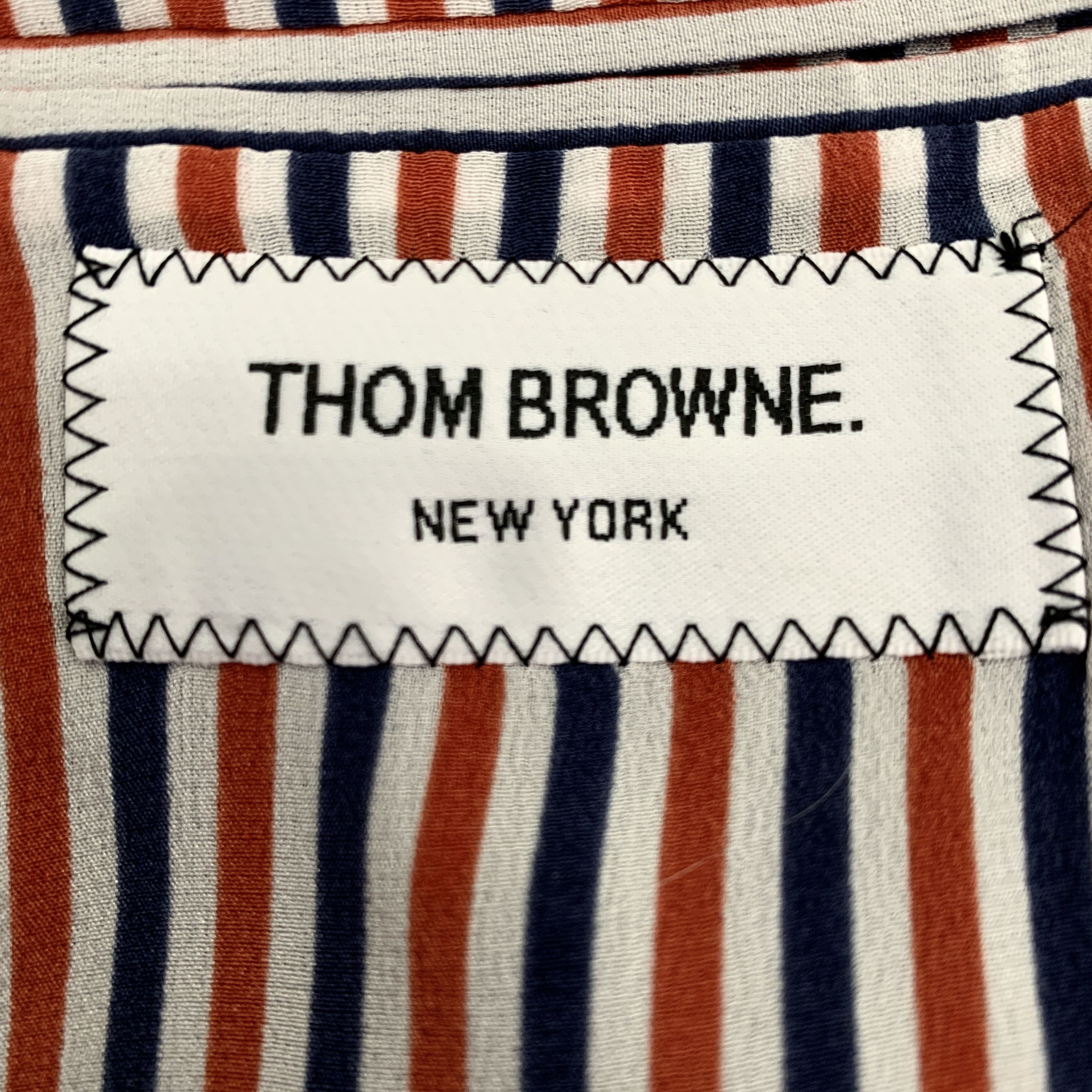Thom Browne Thom Browne Navy Striped WoolBlazer (Size 40/M) Size 40R - 4 Thumbnail