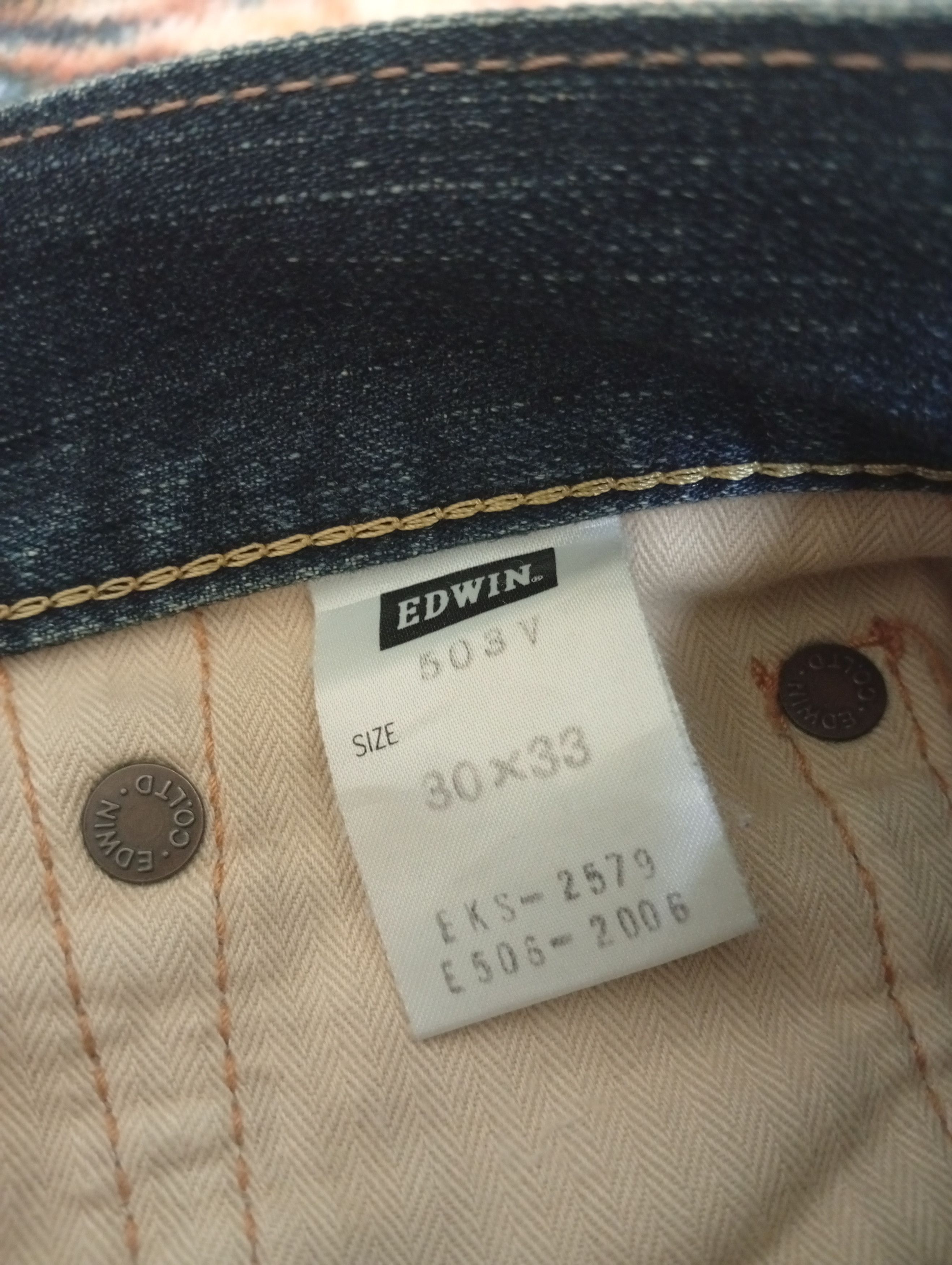 Edwin Edwin Selvedge jeans X vintage X japan brand Size US 33 - 9 Thumbnail