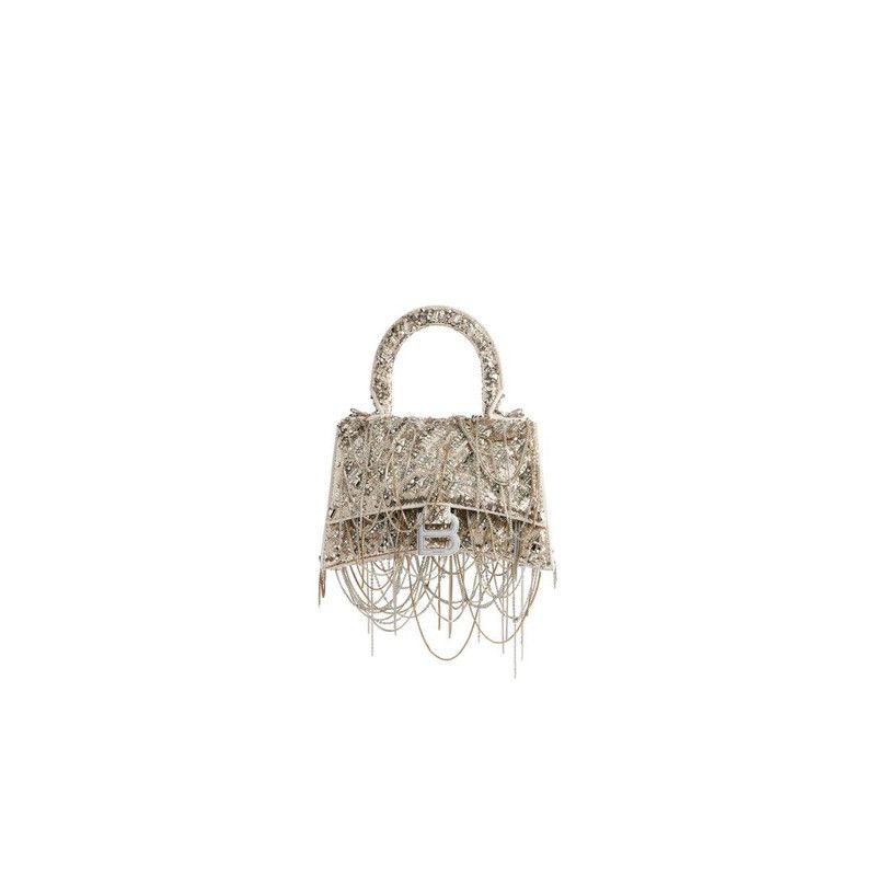 Balenciaga o1bcso1str0526 Size: OS / Hourglass Handbag Chain Embroidery Size ONE SIZE - 1 Thumbnail