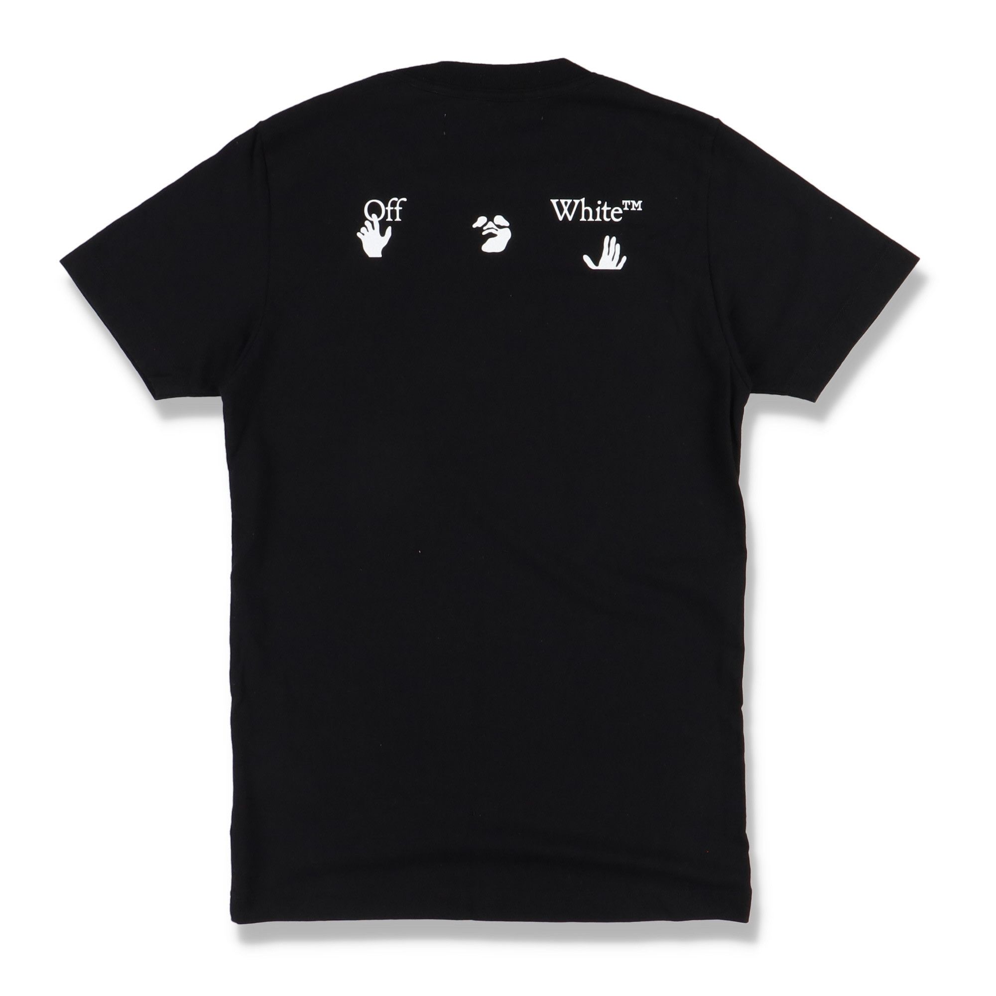 Off-White Black Swimming Man Big Logo T-Shirt Size XXS / US 00 / IT 34 - 6 Thumbnail