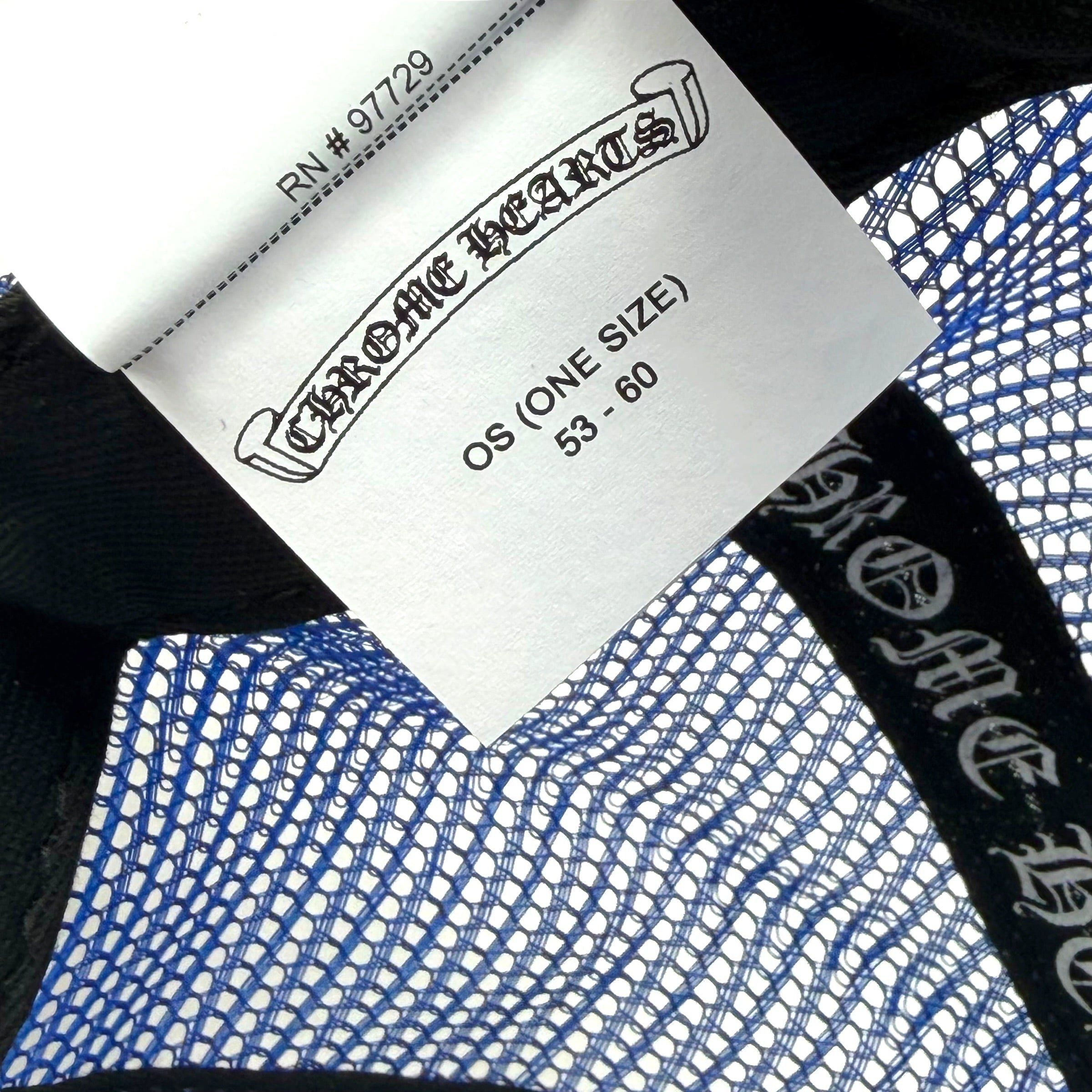 Chrome Hearts Chrome Hearts Eye Chart Blue Trucker Hat Size ONE SIZE - 5 Thumbnail