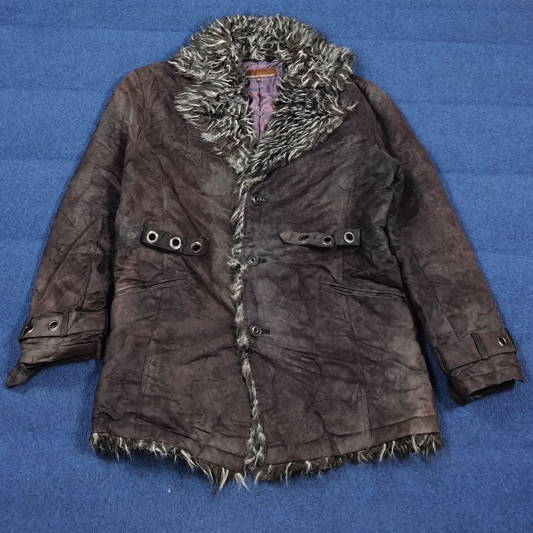 Vintage Vintage Grunge Cyber Fairycore Faux Fur Jacket C306N10 Size US M / EU 48-50 / 2 - 1 Thumbnail