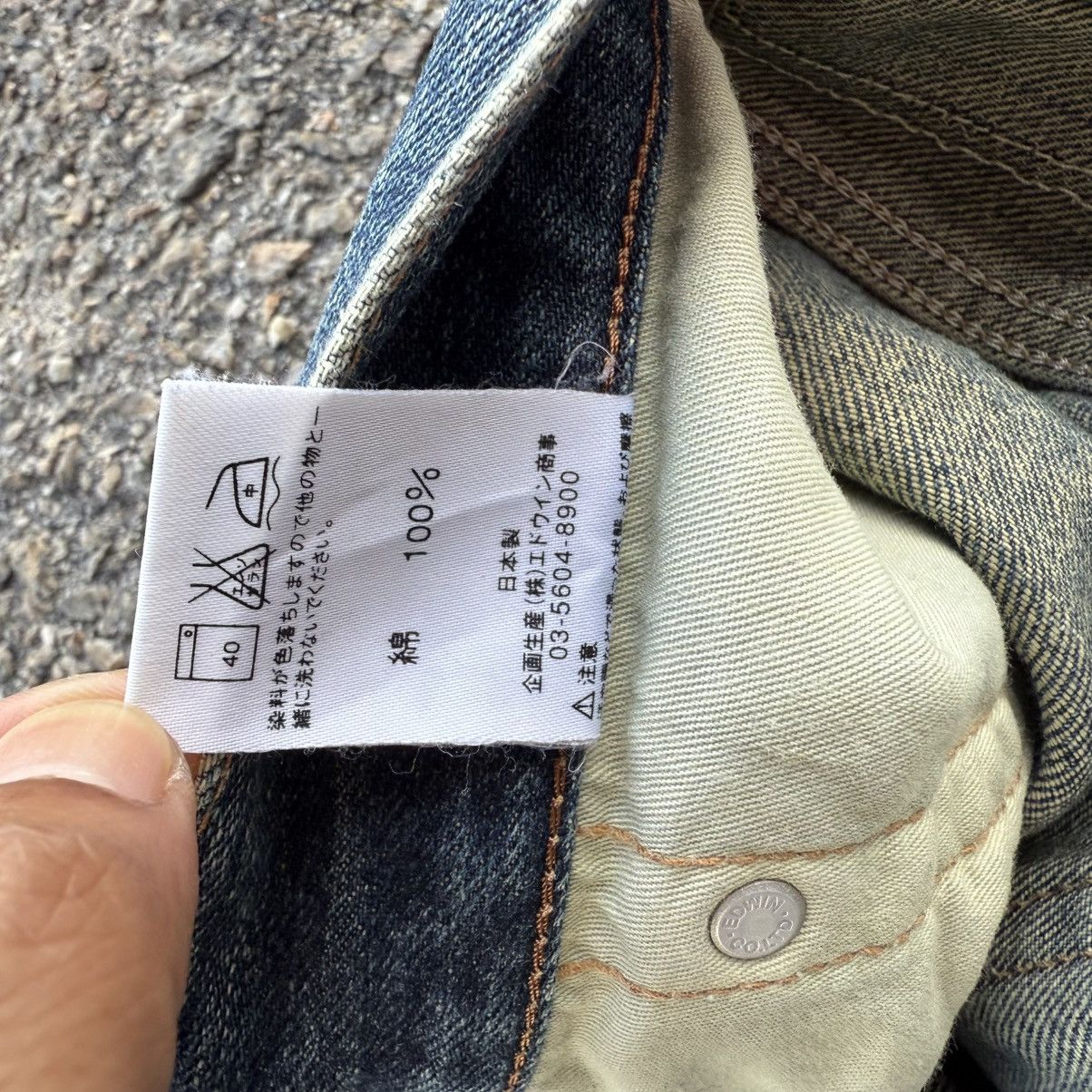 Edwin Vintage Edwin Faded Mud wash distressed faded denim pants Size US 33 - 14 Thumbnail
