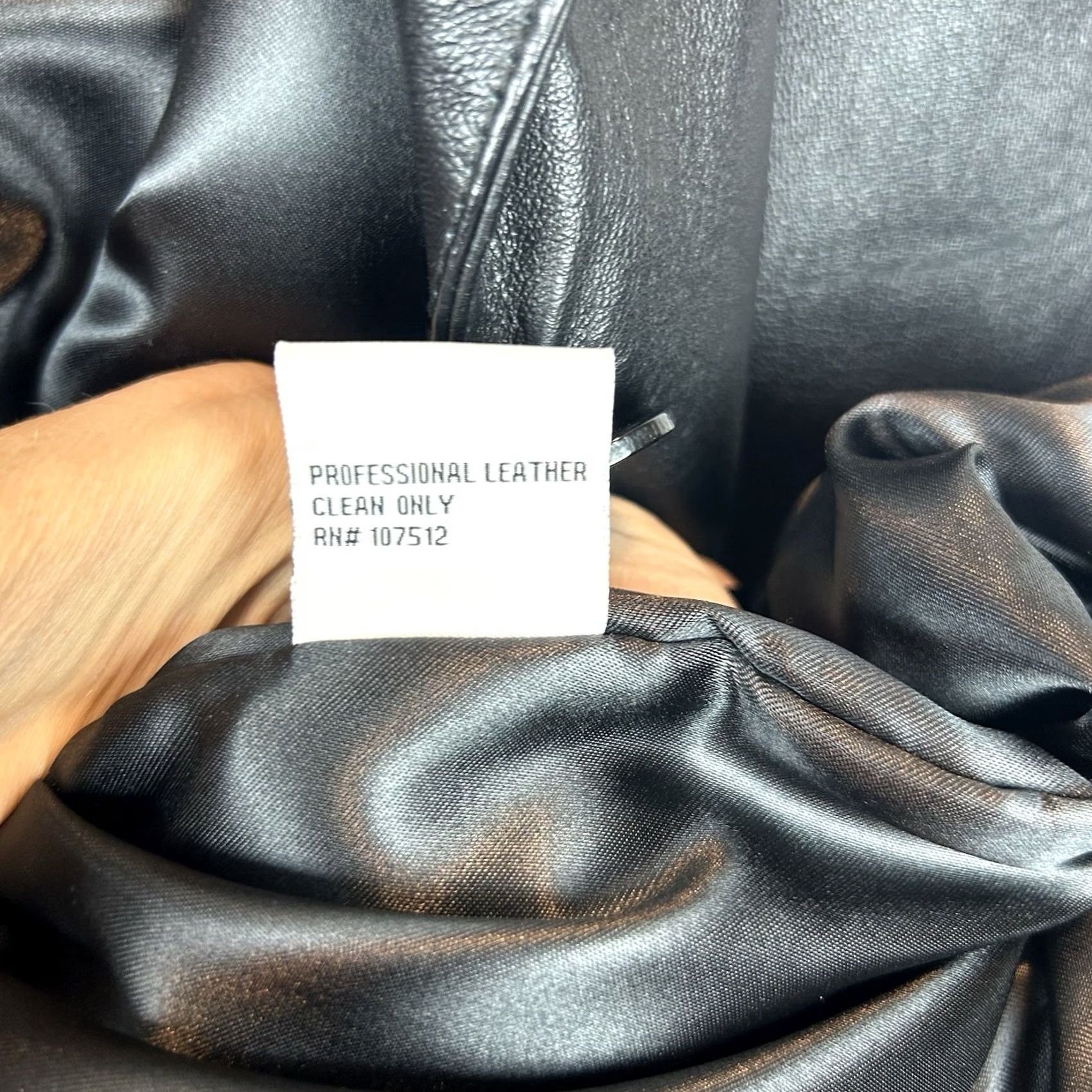 Vintage Leather Jacket Womens Medium Black 3 Button Coat Old Money Quiet Luxury Size M / US 6-8 / IT 42-44 - 7 Thumbnail