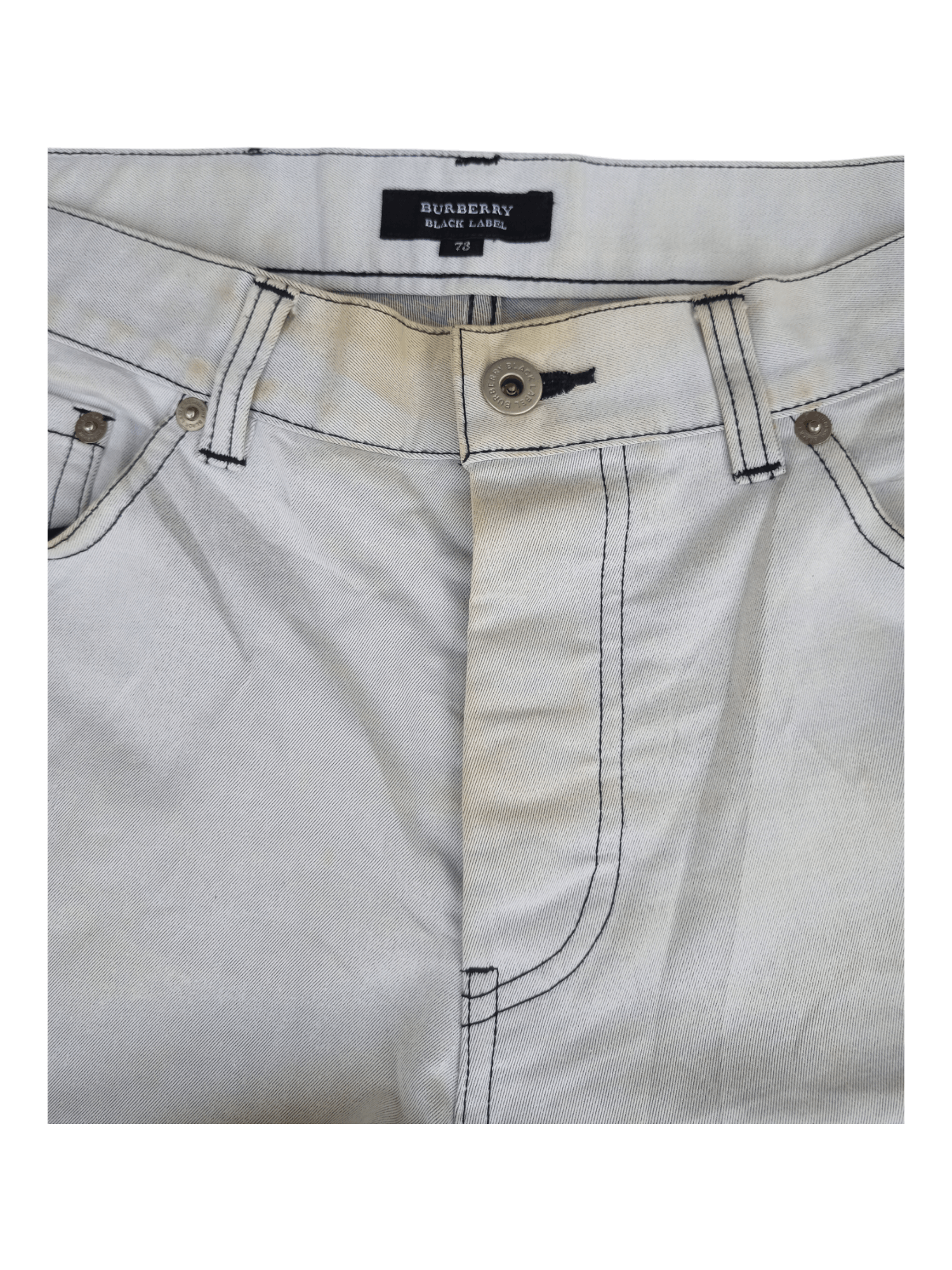 Burberry Burberry Black Label Dirty Faded White Pants Size US 28 / EU 44 - 15 Thumbnail