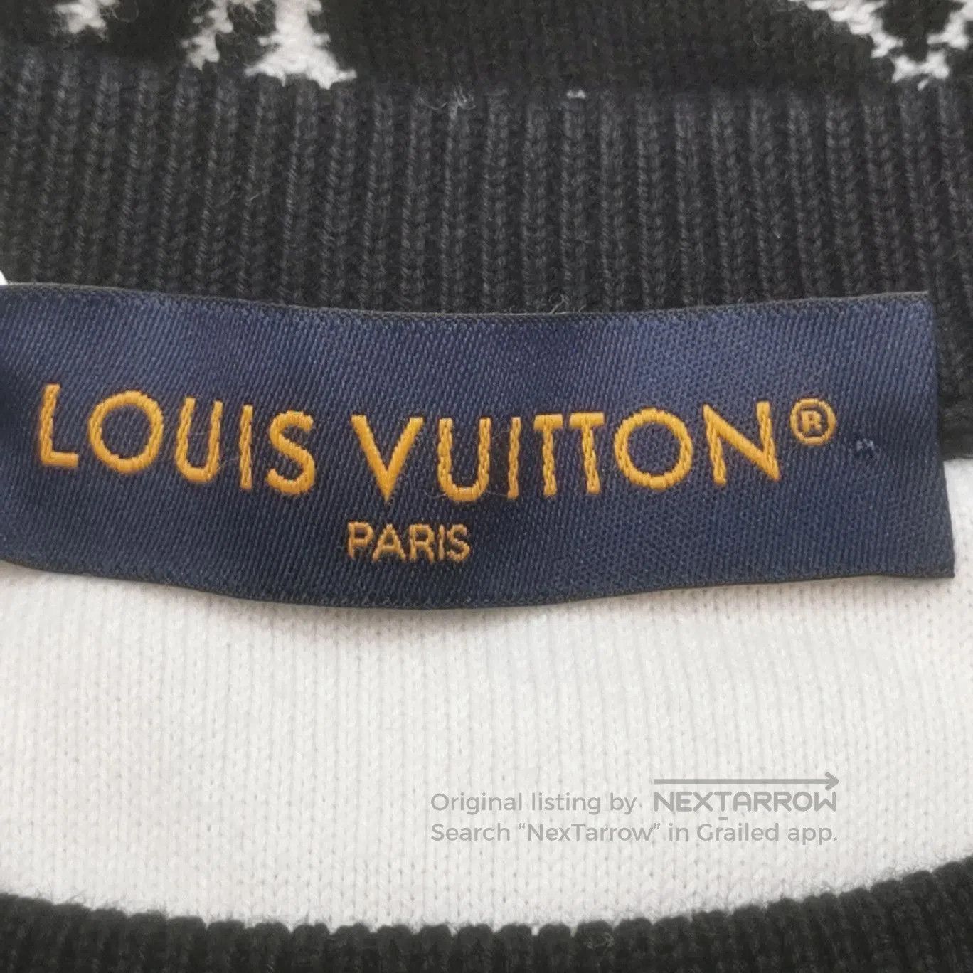 Louis Vuitton Louis Vuitton Black Monogram Sweater L. Size US L / EU 52-54 / 3 - 2 Thumbnail