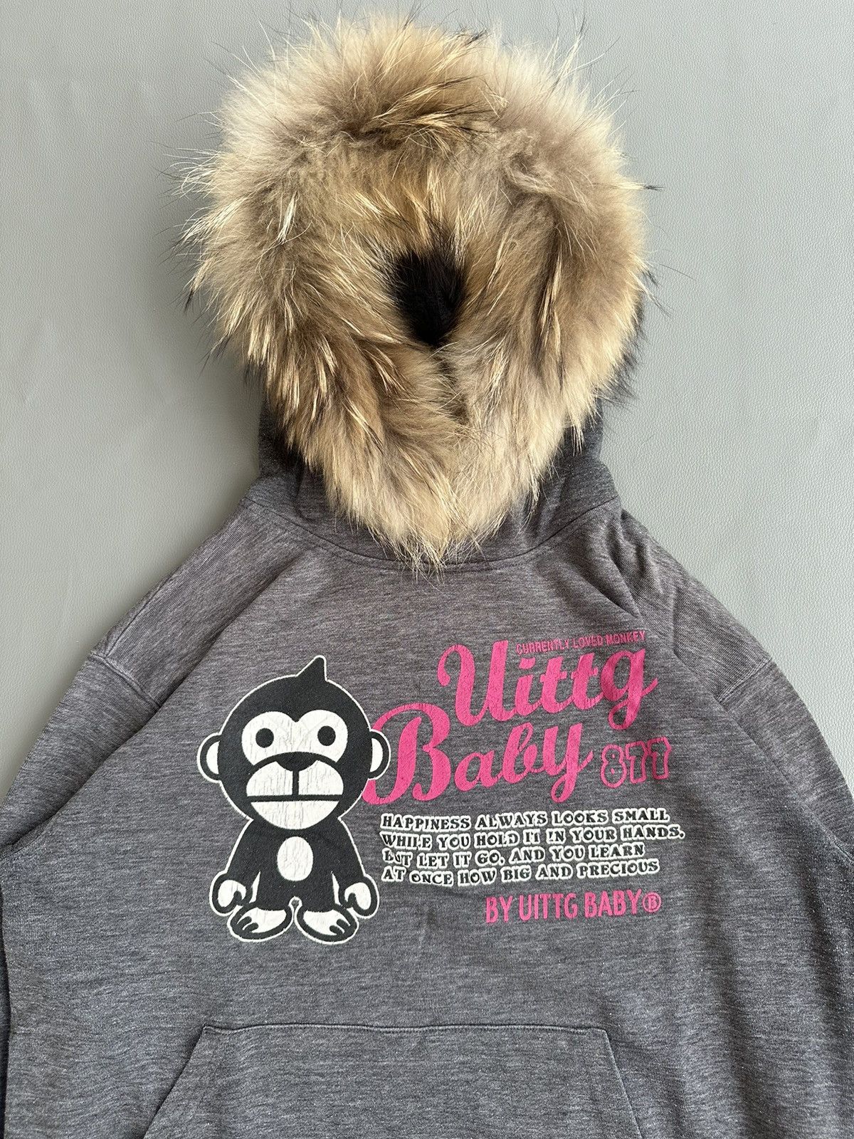 20471120 × Beauty Beast × Japanese Brand GREY FADED UITTG BABY 877 FUR HOODIE IFSIX LGB STYLE Size US M / EU 48-50 / 2 - 3 Thumbnail