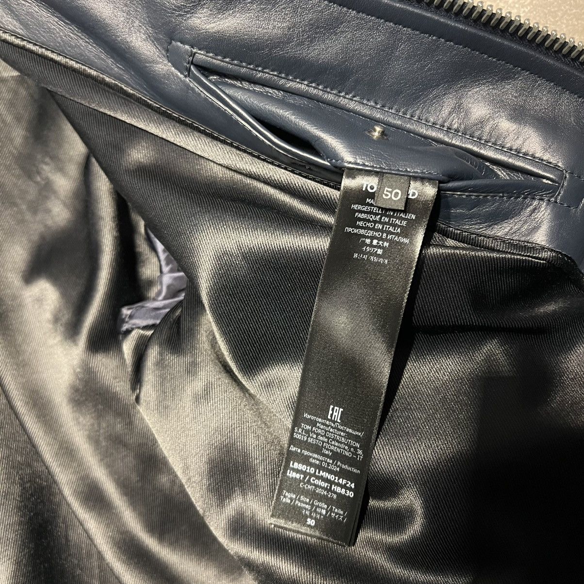 Tom Ford Tom Ford Leather Jacket in Medium Size US M / EU 48-50 / 2 - 6 Thumbnail
