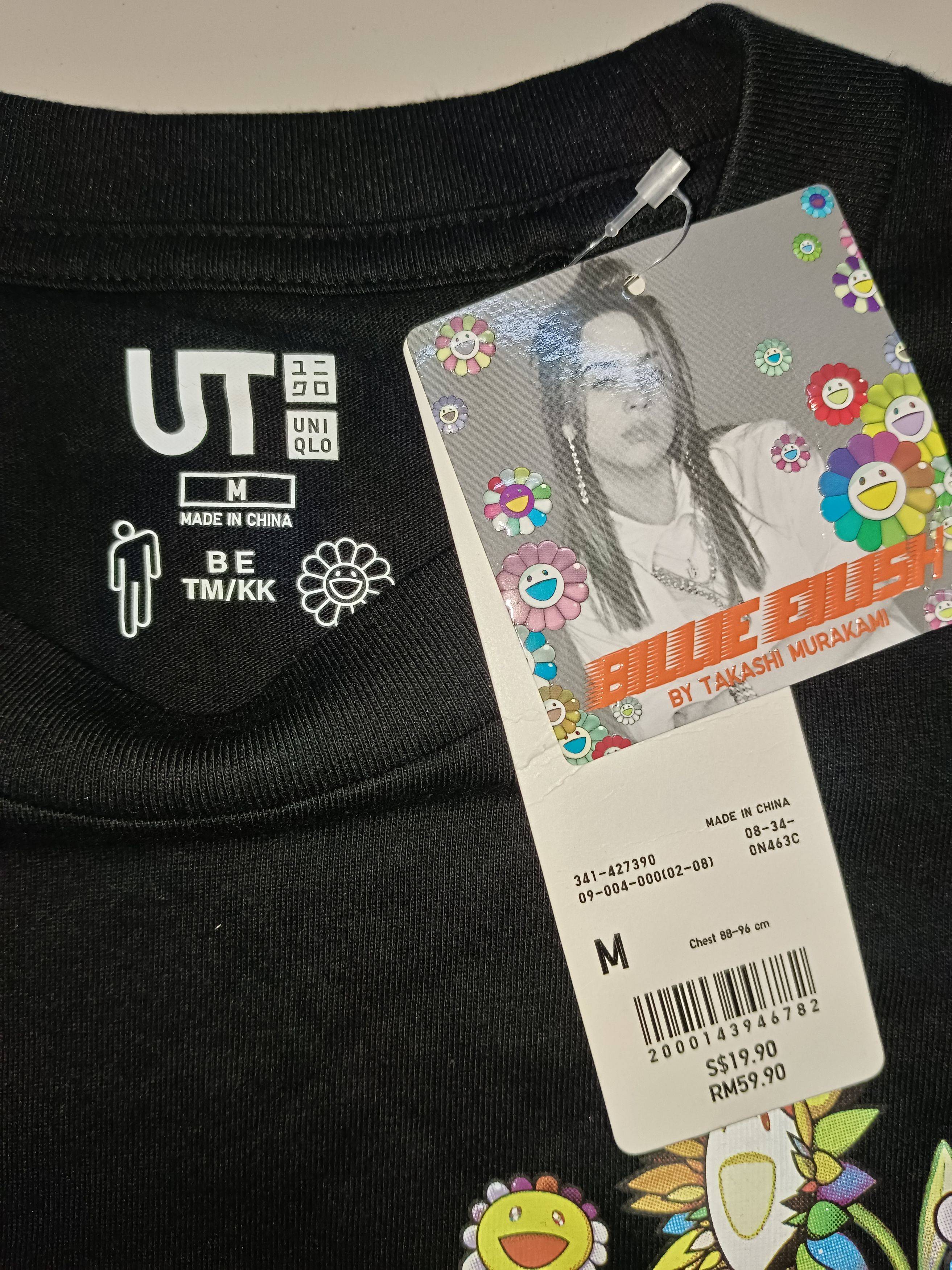 Billie Eilish × Japanese Brand × Takashi Murakami Rare Uniqlo UT X Takashi Murakami X Billie EilishT-Shirt Size US L / EU 52-54 / 3 - 3 Thumbnail