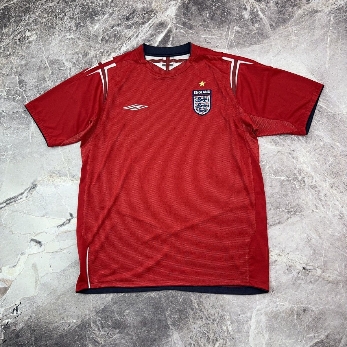 Umbro Umbro England Jersey 2004-06 Away Kit Soccer Football Shirt Size US L / EU 52-54 / 3 - 3 Thumbnail