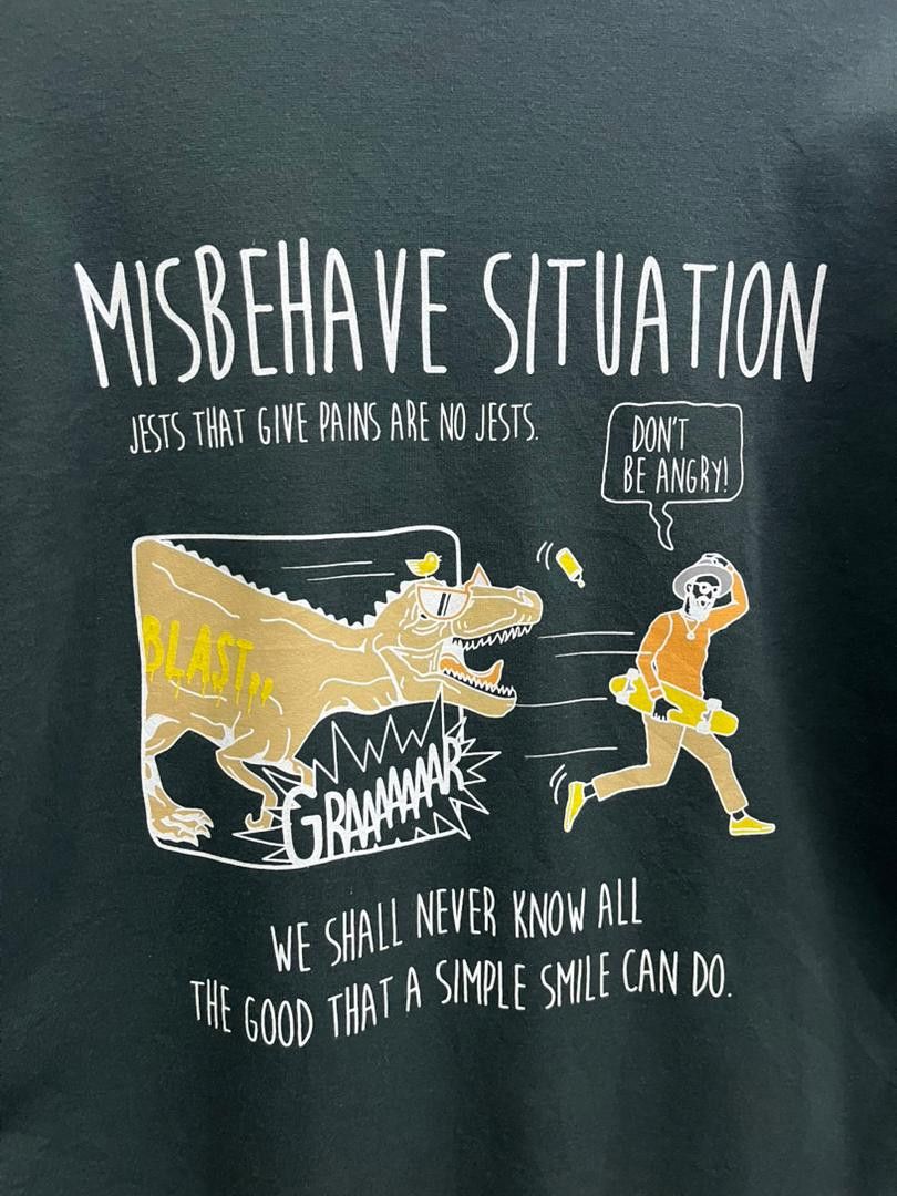 URBAN RESEARCH DOORS Urban Collection Graphic Sweatshirt “Misbehave” Size US M / EU 48-50 / 2 - 9 Thumbnail