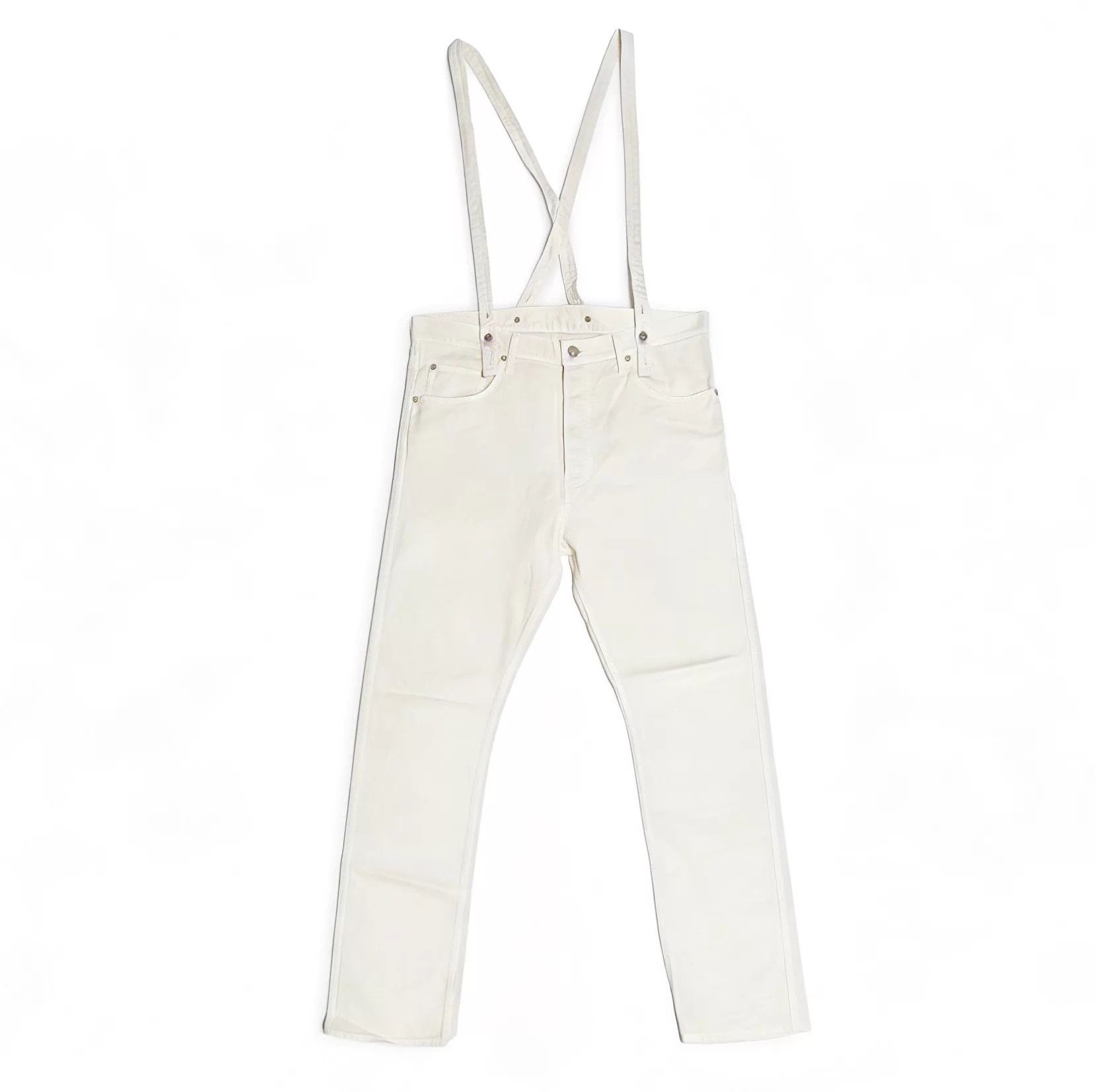 Visvim VISVIM 22SS FLUXUS 17 Dry Pique Overalls Ivory 2 Size US 32 / EU 48 - 1 Thumbnail