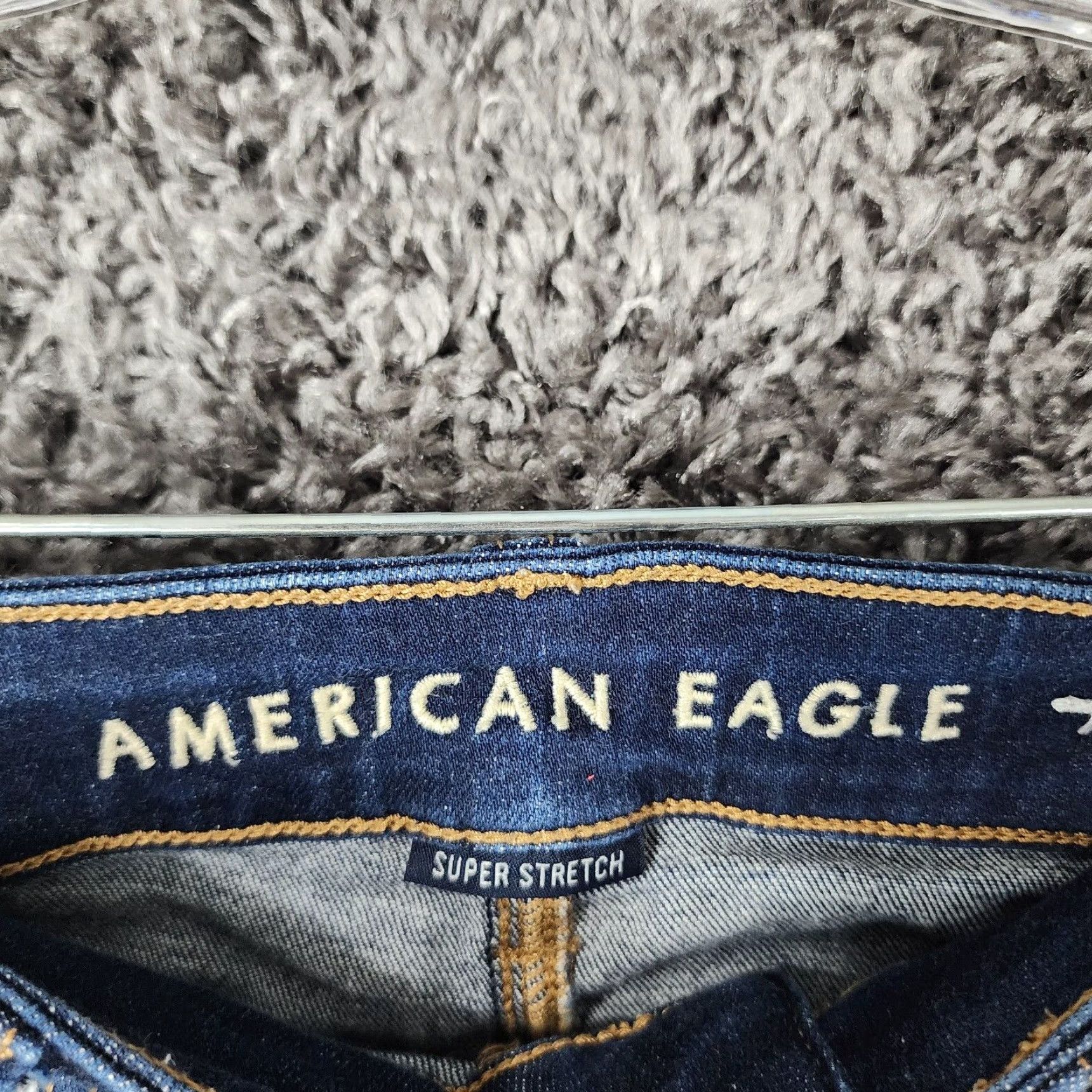 American Eagle Outfitters AMERICAN EAGLE Womens Dark Wash High Rise Jeggings Size 2 Blue Size 26" / US 2 / IT 38 - 3 Thumbnail