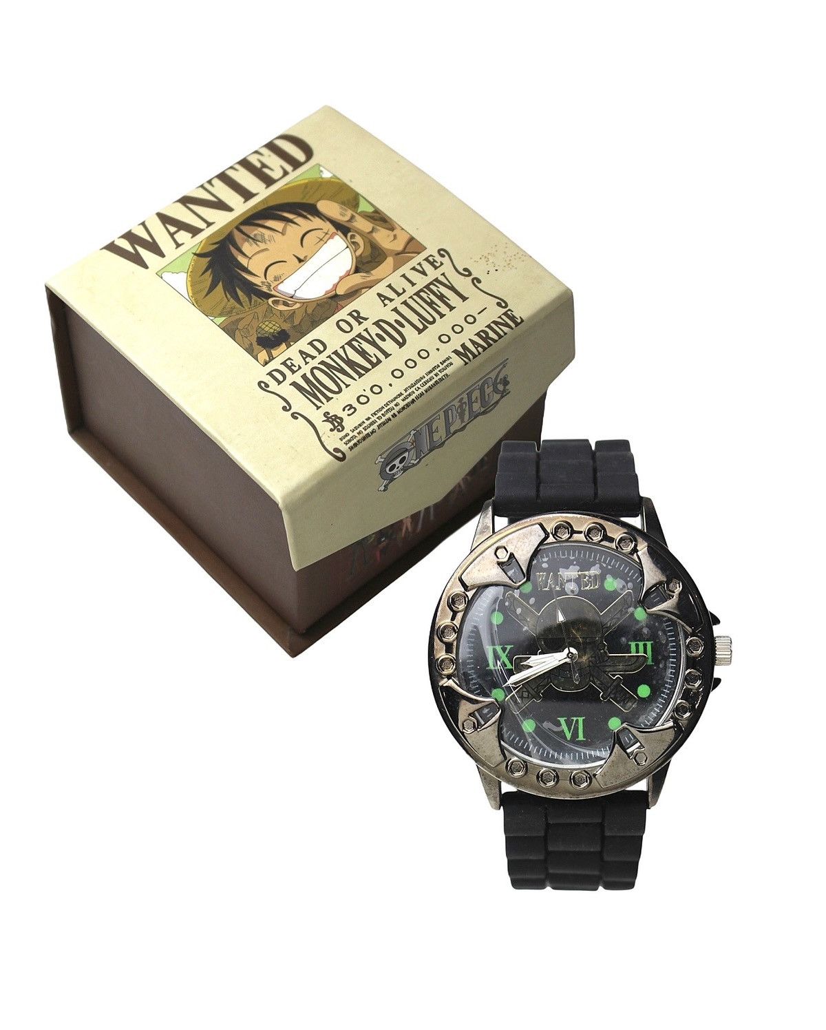 Anime 2000S ONE PIECE “WANTED” LUFFY PIRATE WATCH Size ONE SIZE - 1 Thumbnail