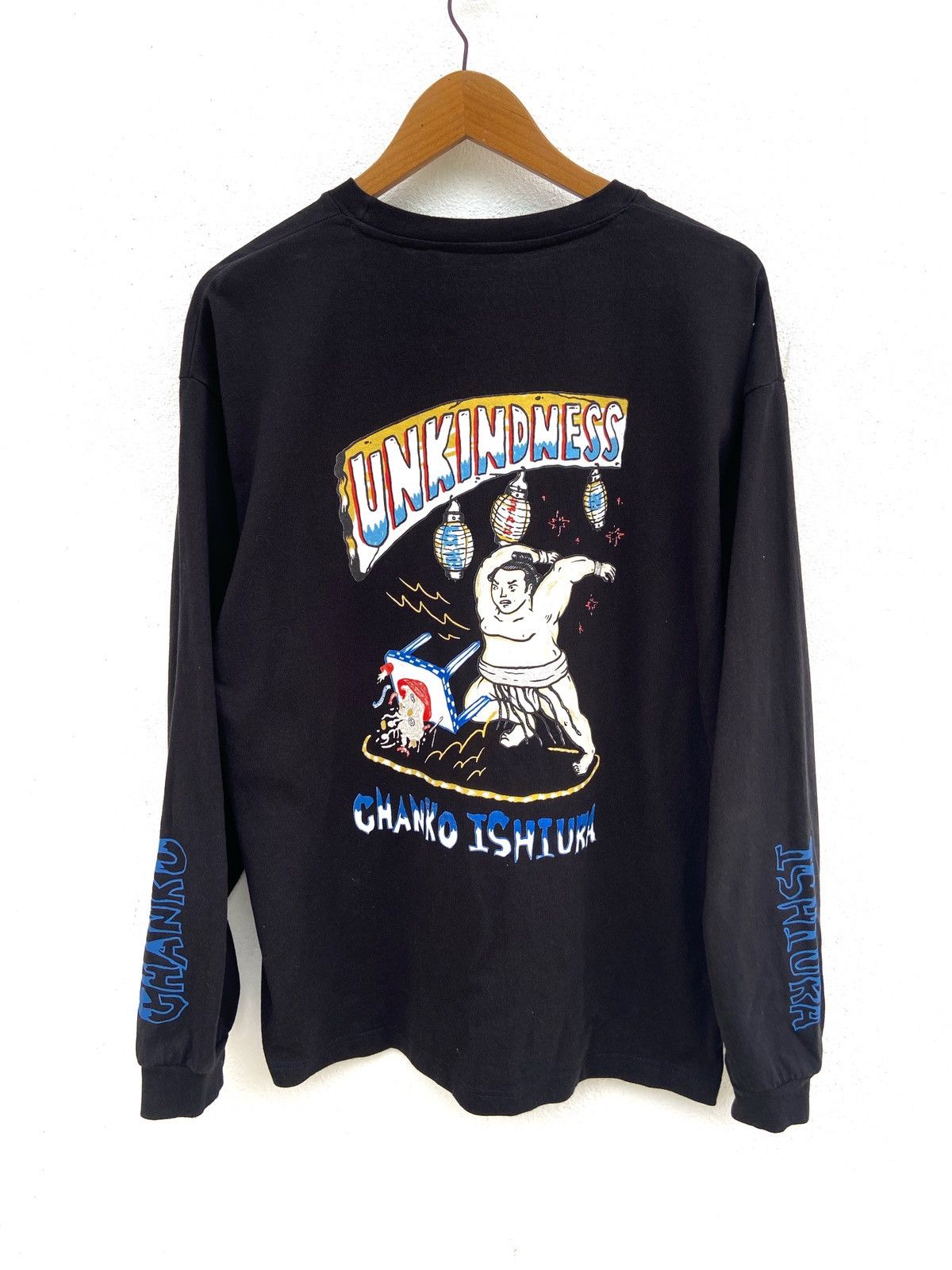 Japanese Brand 🔥 Unkindness Tokyo t shirt Sumo Sukajan Chanko Ishiura Size US L / EU 52-54 / 3 - 1 Thumbnail