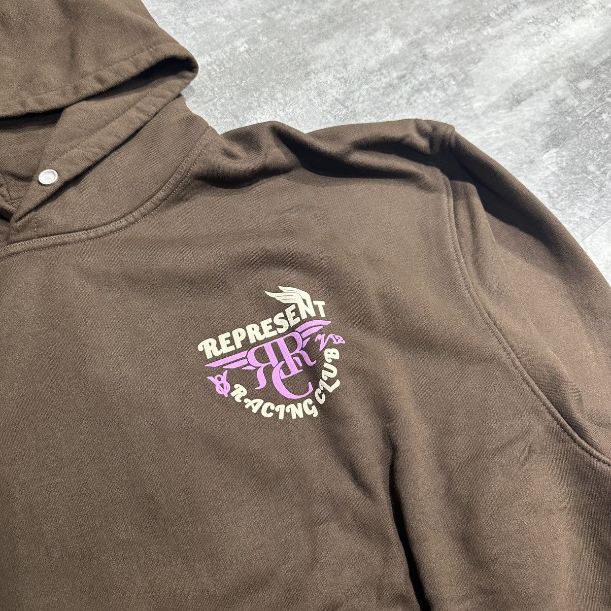 Represent Clo. Represent Racing Club Hoodie - Vintage Brown Size US XXL / EU 58 / 5 - 2 Thumbnail