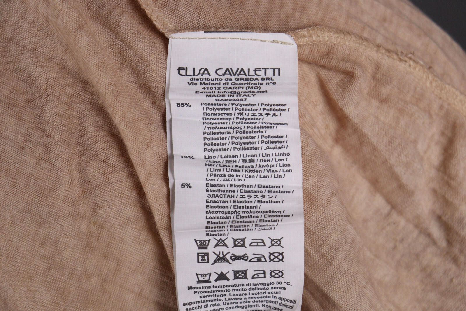 Elisa Cavaletti Club Sono Italiano Linen Cardugan Size L