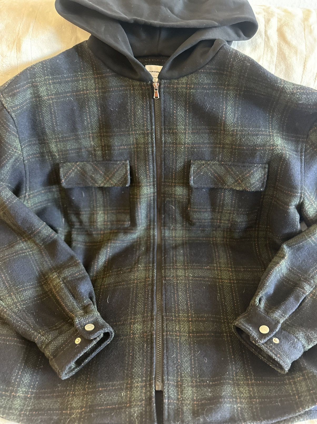 Other Club Paradise Streetwear Flannel Blue Grey Black Jacket Size US XL / EU 56 / 4 - 3 Thumbnail