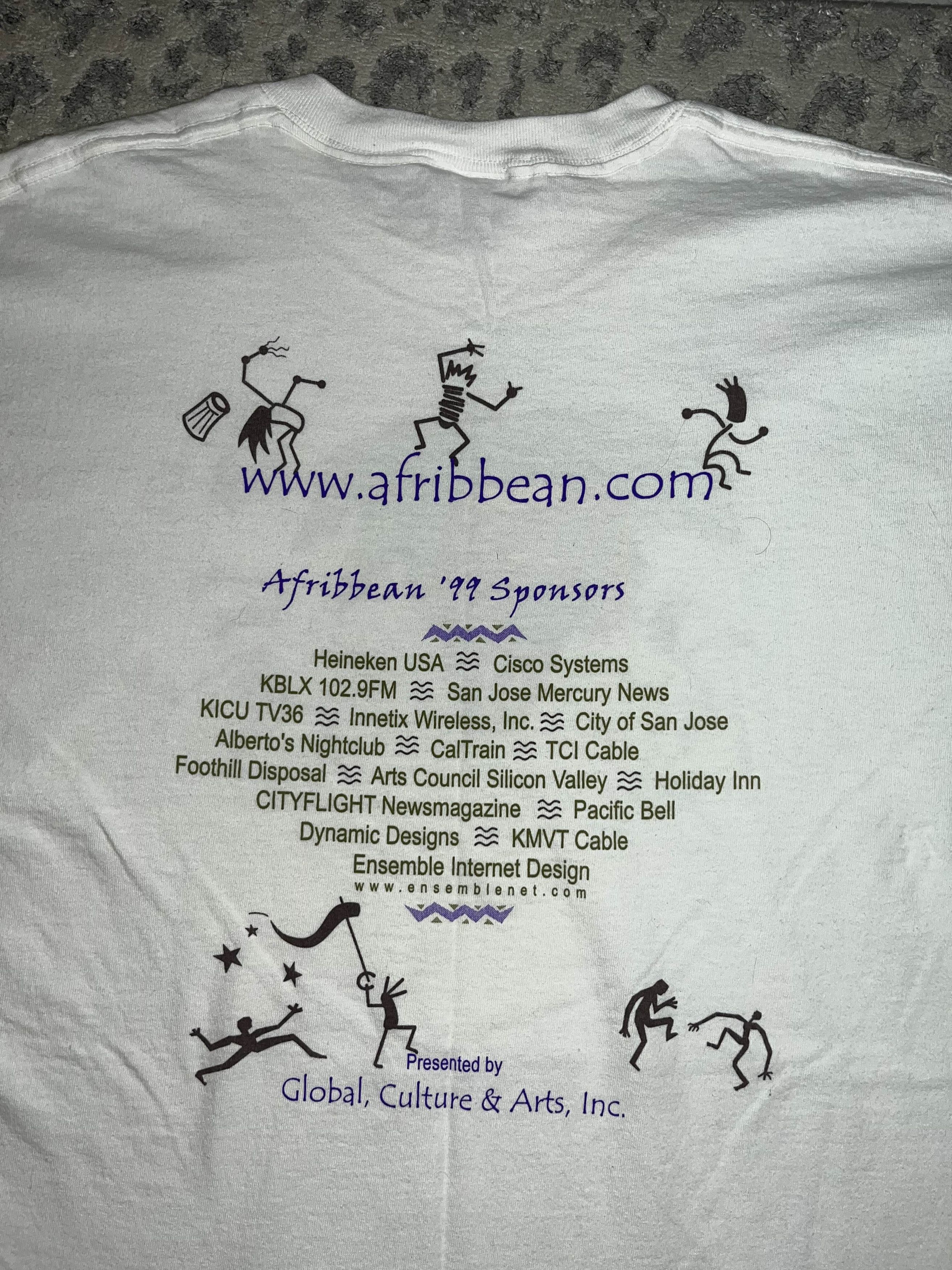Band Tees × Vintage 90's Afribbean Music & Cultural Festival Graphic Tee Size US XL / EU 56 / 4 - 4 Thumbnail
