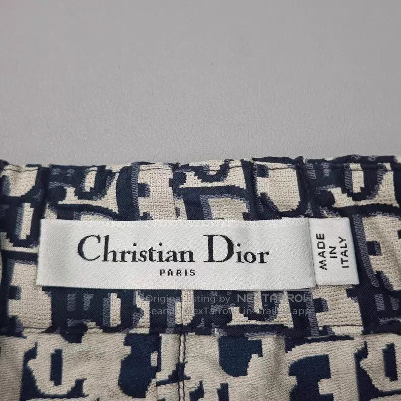 Dior Dior Dark blue full logo function wind belt skirt pants Size 24" / US 00 / IT 34 - 5 Thumbnail