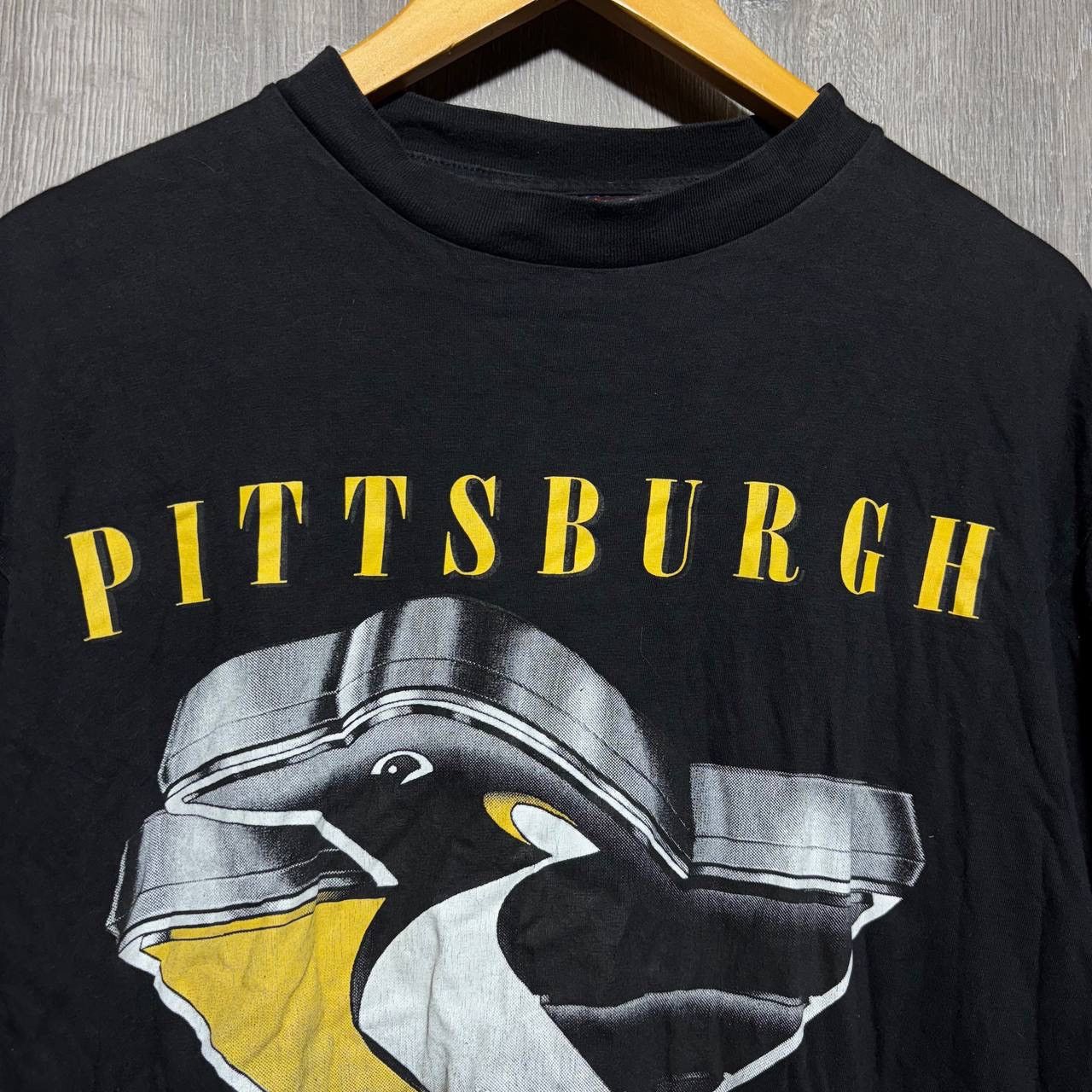 NHL Pittsburgh Penguins T Shirt Vintage 90s NHL Hockey USA Size US S / EU 44-46 / 1 - 2 Thumbnail