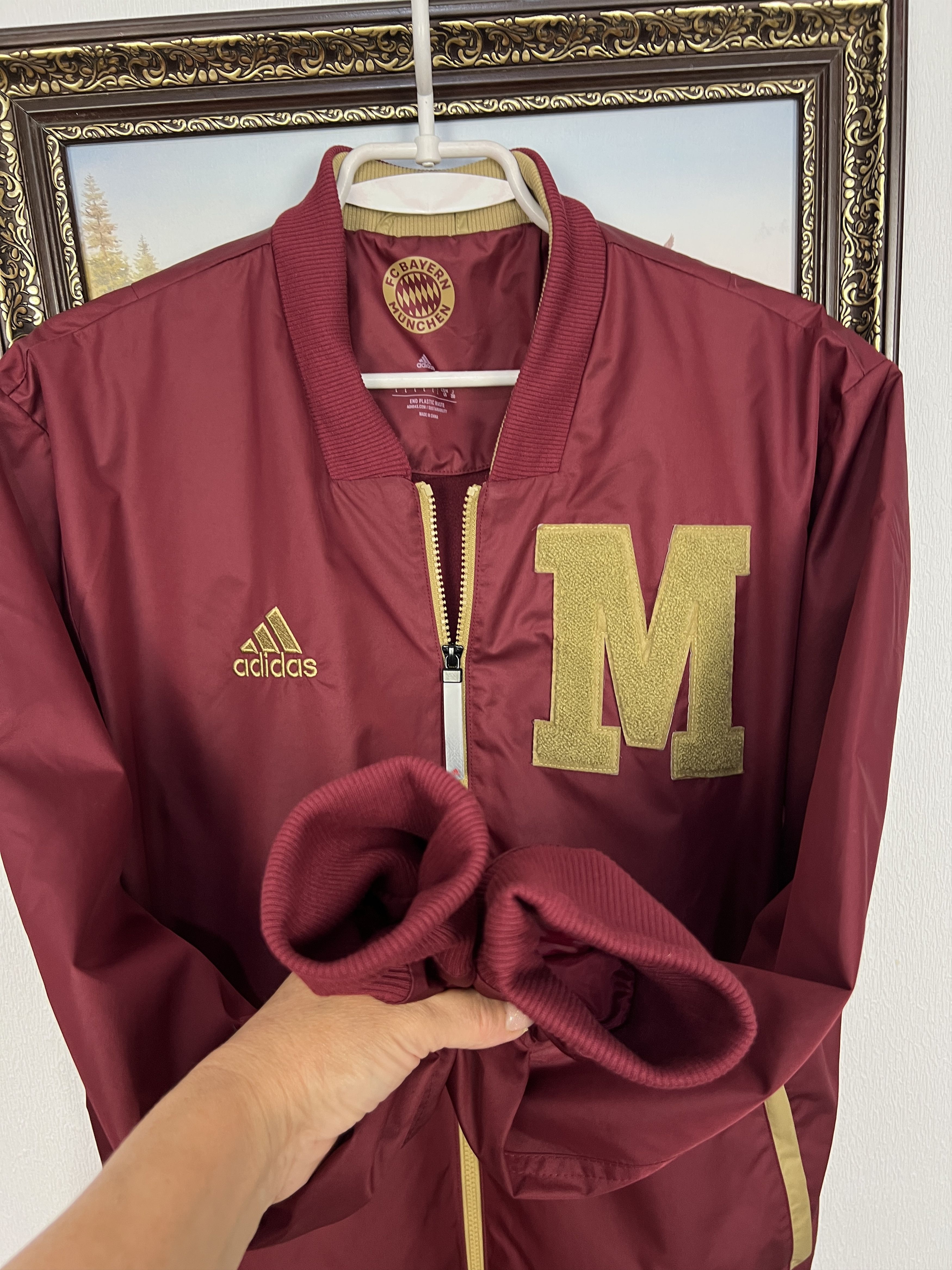Adidas Adidas Bayern Munich Football Red Jacket Soccer Size US L / EU 52-54 / 3 - 8 Thumbnail
