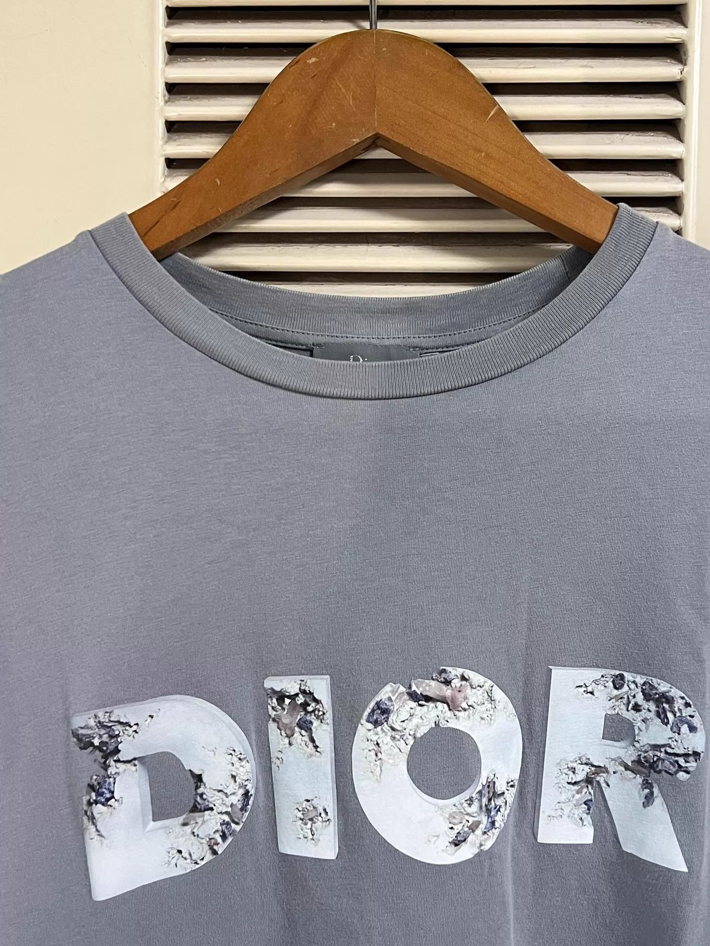 Dior Dior Haze Gray Oversized Unisex Tee S (DIOR Logo) Size S / US 4 / IT 40 - 3 Thumbnail