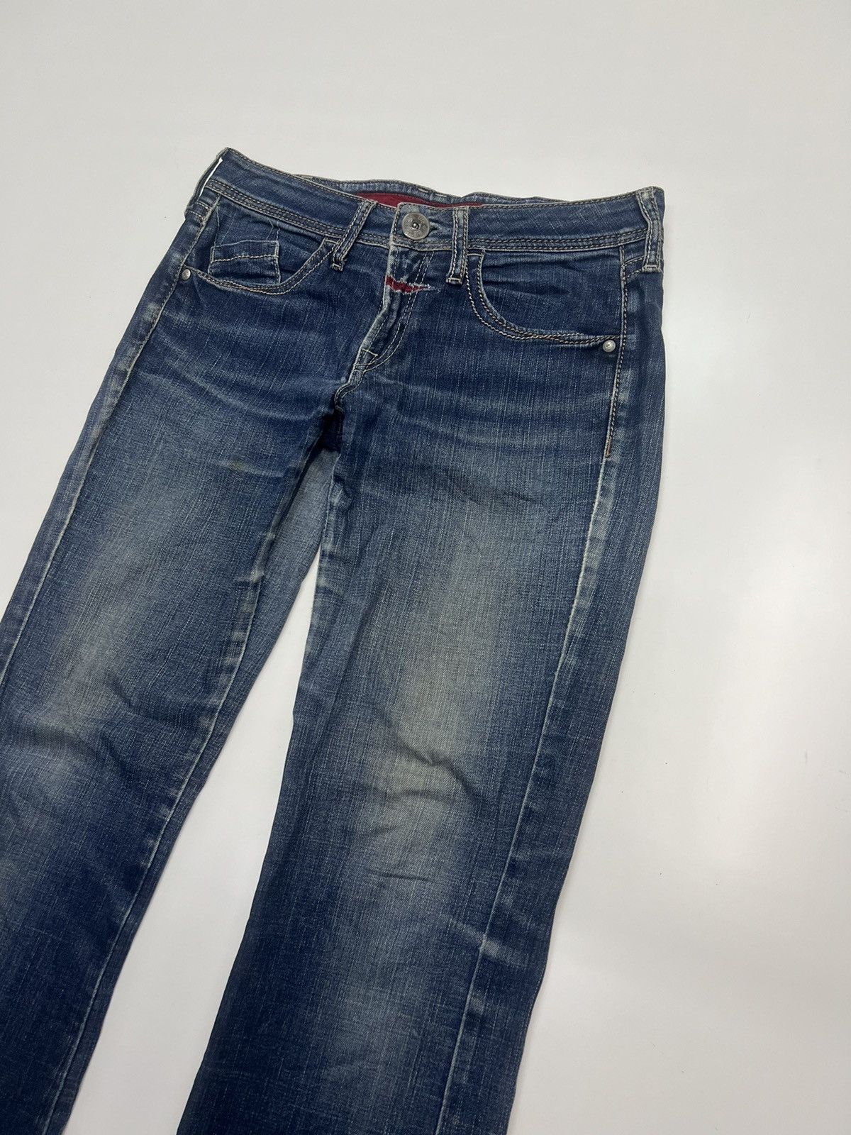 Marithe + Francois Girbaud Marithe Francois Girbaud Flare Denim Jeans size 30 Size 30" / US 8 / IT 44 - 3 Thumbnail
