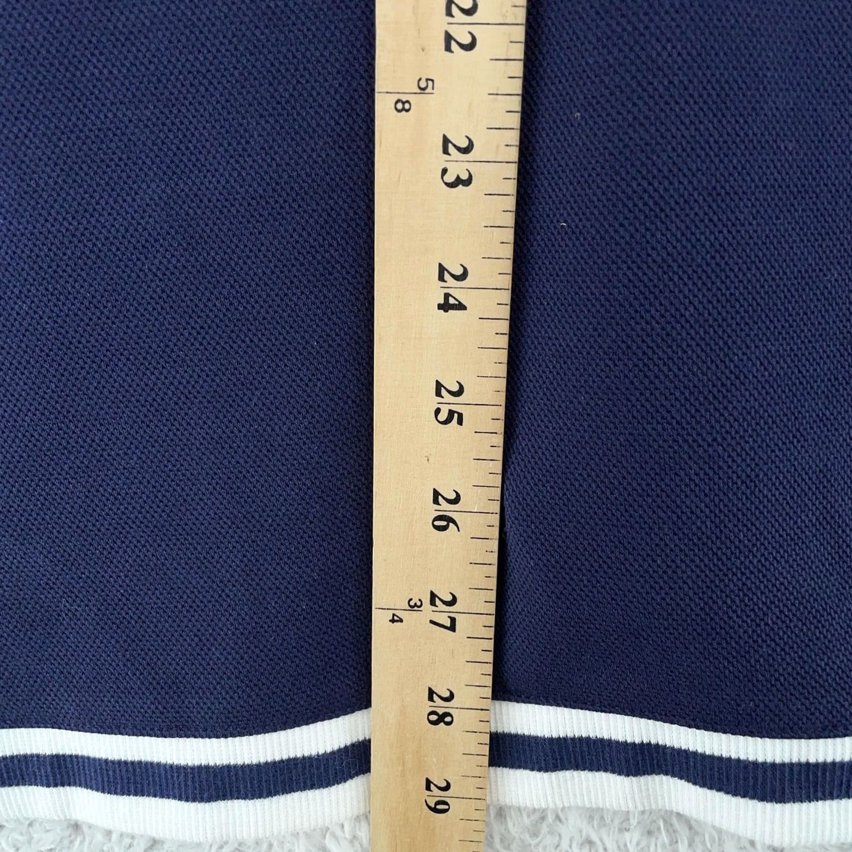 Vintage Isaac Mizrahi Live! Cardigan Sweater Womens 1X Navy Blue Stripe Knit Open Front Size XL / US 12-14 / IT 48-50 - 6 Thumbnail