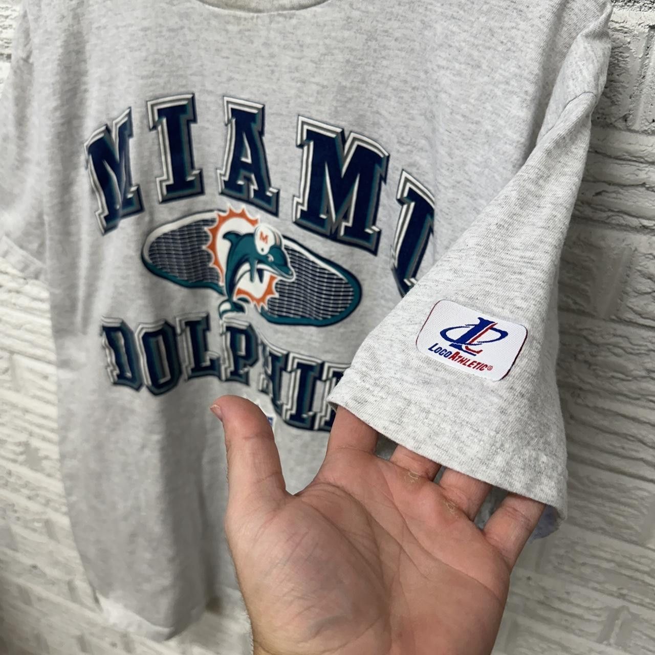 Logo Athletic × NFL × Vintage Vintage Logo Athletic Miami Dolphins Tee Shirt Large Size US L / EU 52-54 / 3 - 5 Thumbnail