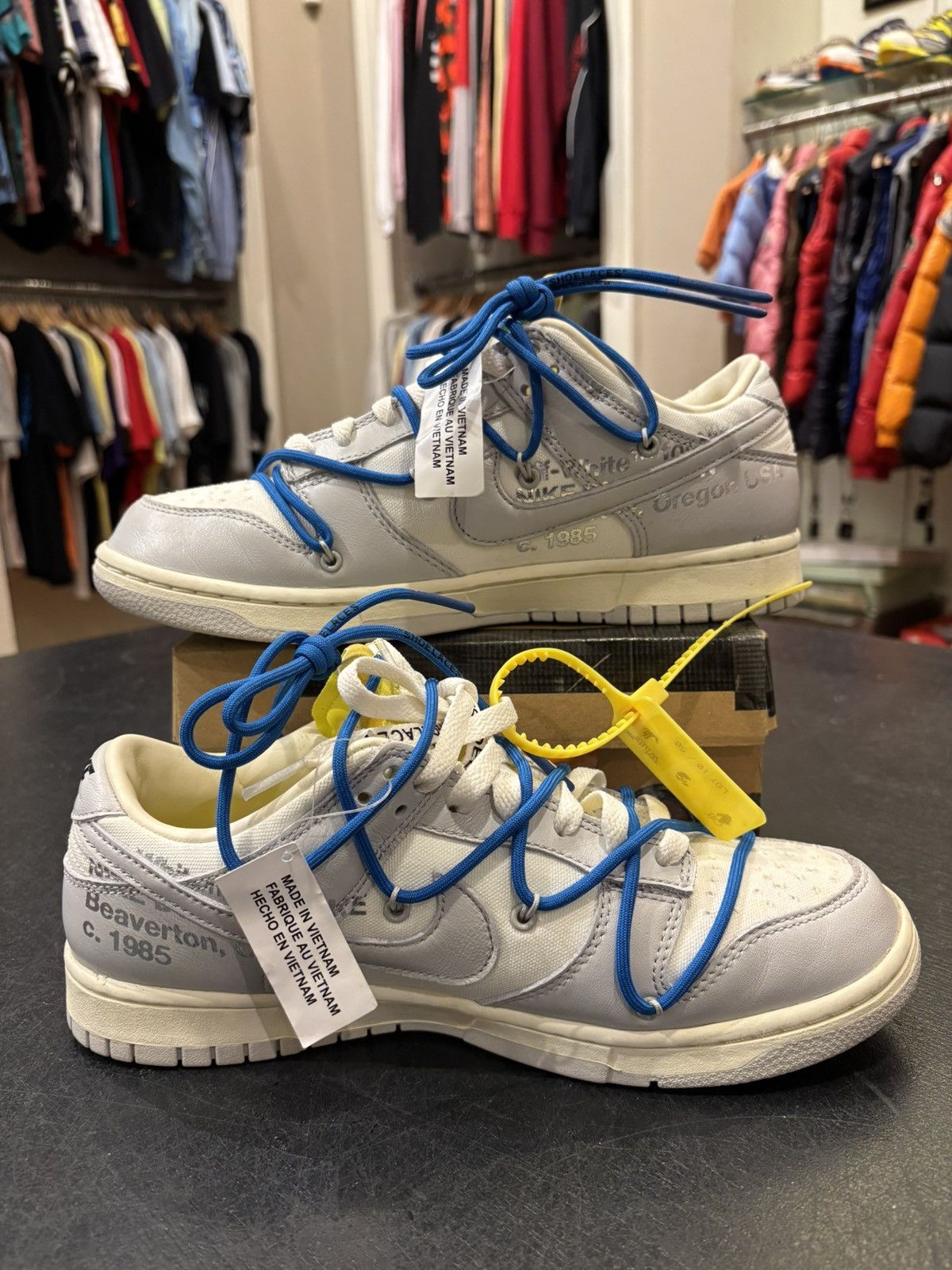 Nike × Off-White Off-White X Nike Dunk Low ‘Lot 10’ Size US 9.5 / EU 42-43 - 2 Thumbnail