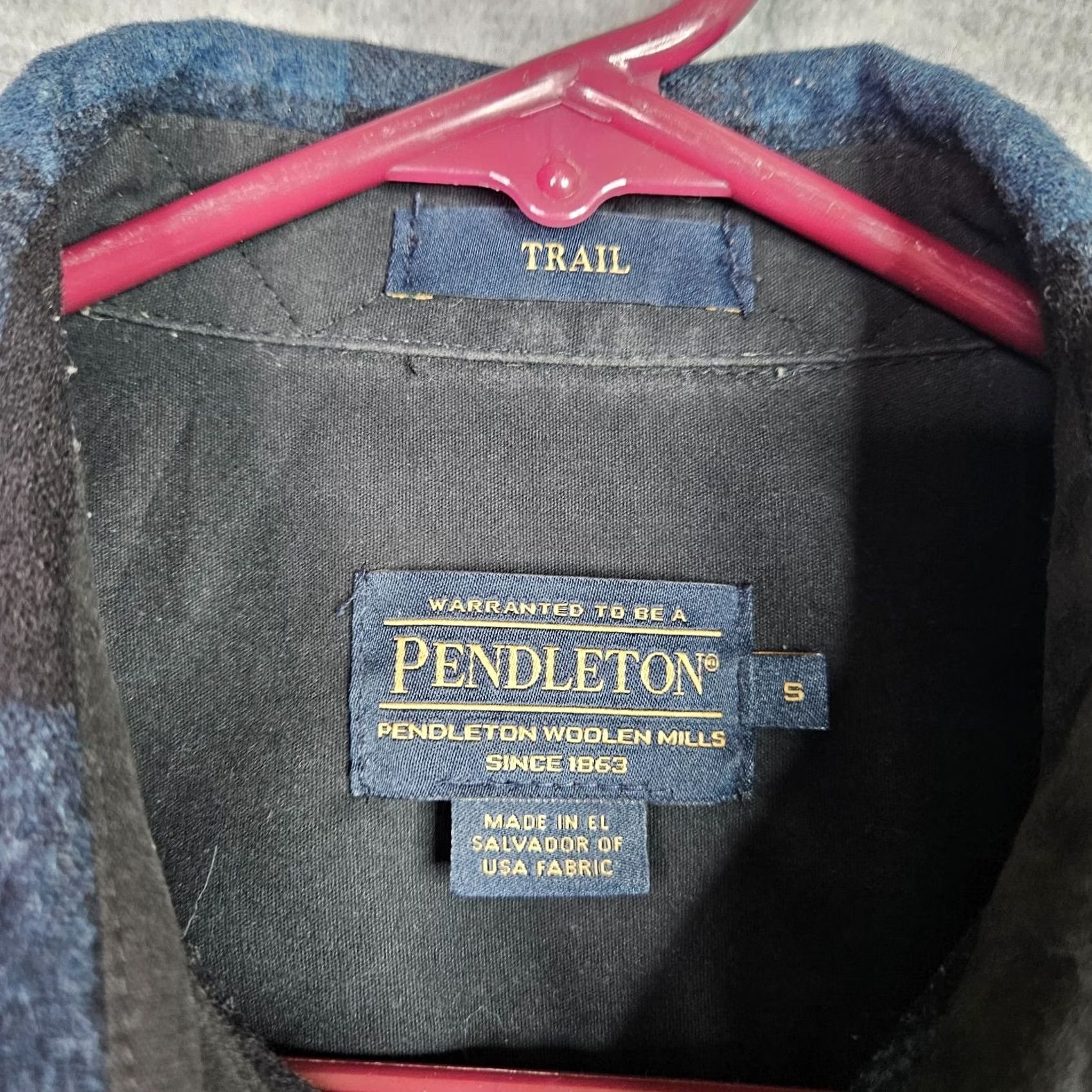 Pendleton Pendleton Mens Long Sleeve Button Front Elbow Patch Trail Shirt Size S Plaid Multicolor Wool Button-Up Regular Mens Size US S / EU 44-46 / 1 - 3 Thumbnail