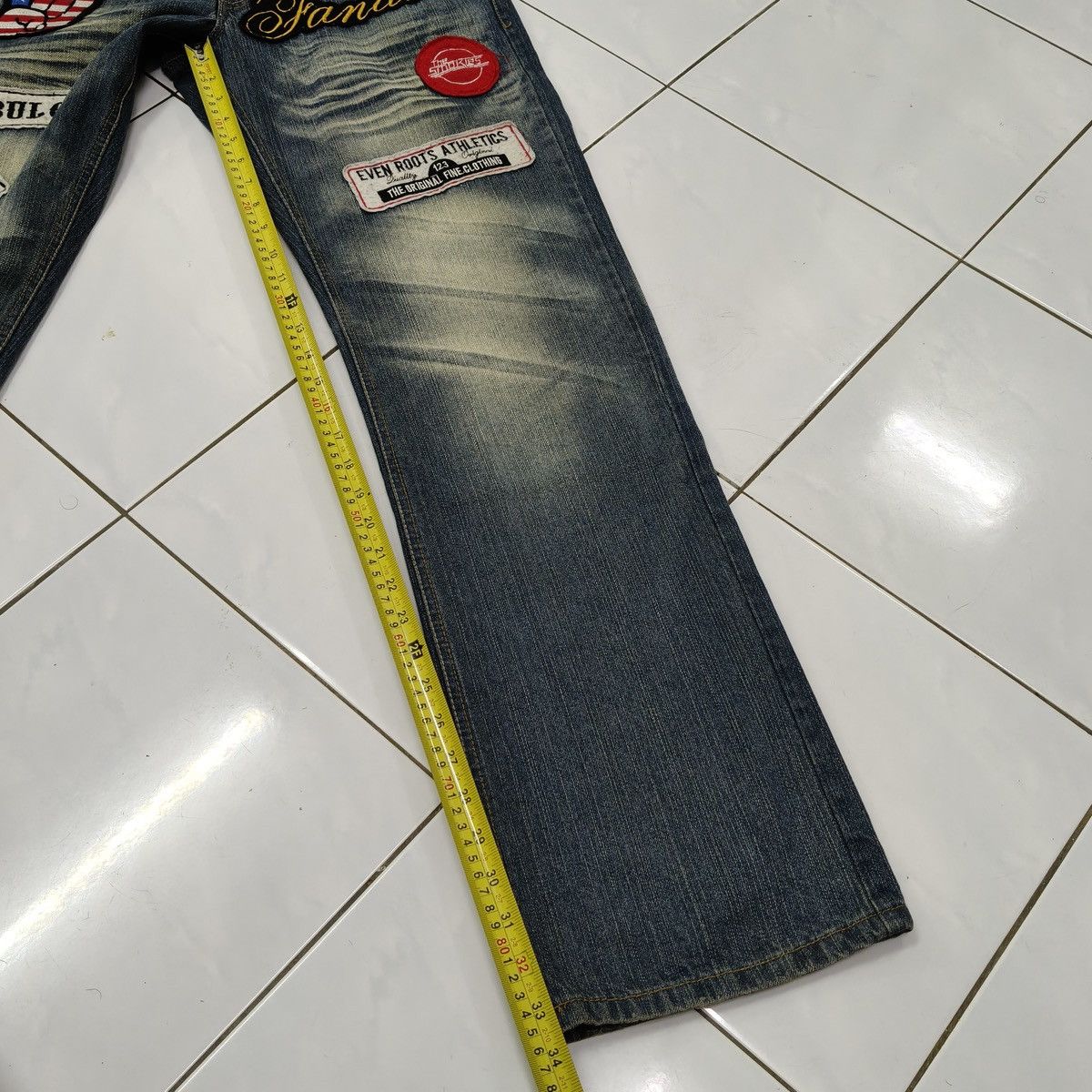 Japanese Brand Vintage Y2K Japanese Gumu Intl Patches Punk Style Denim Size US 32 / EU 48 - 17 Thumbnail