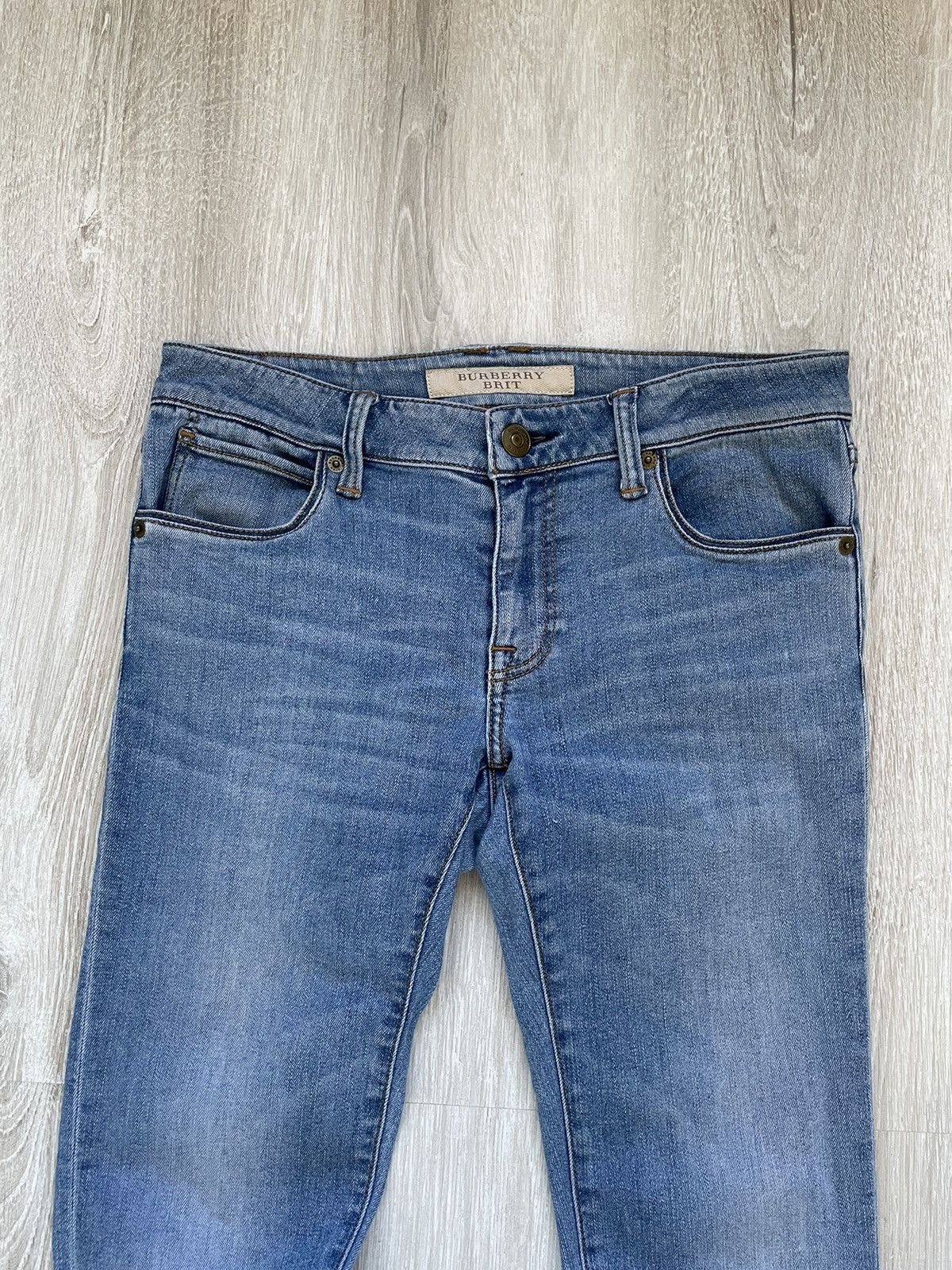 Burberry × Jean Burberry Brit Skinny Low-Rise Women’s Jeans Size 28" / US 6 / IT 42 - 2 Thumbnail