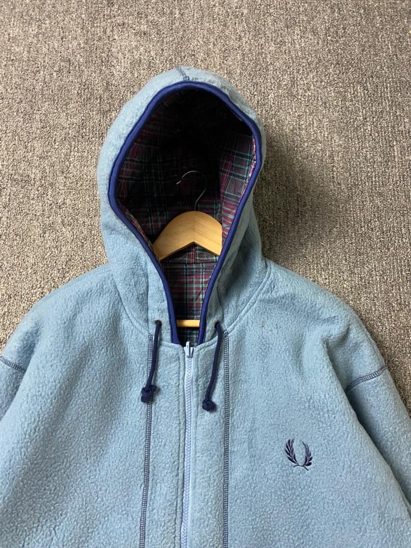 Fred Perry Fred Perry Reversible Fleece Jacket with Tartan Lining (201) Size US L / EU 52-54 / 3 - 10 Thumbnail